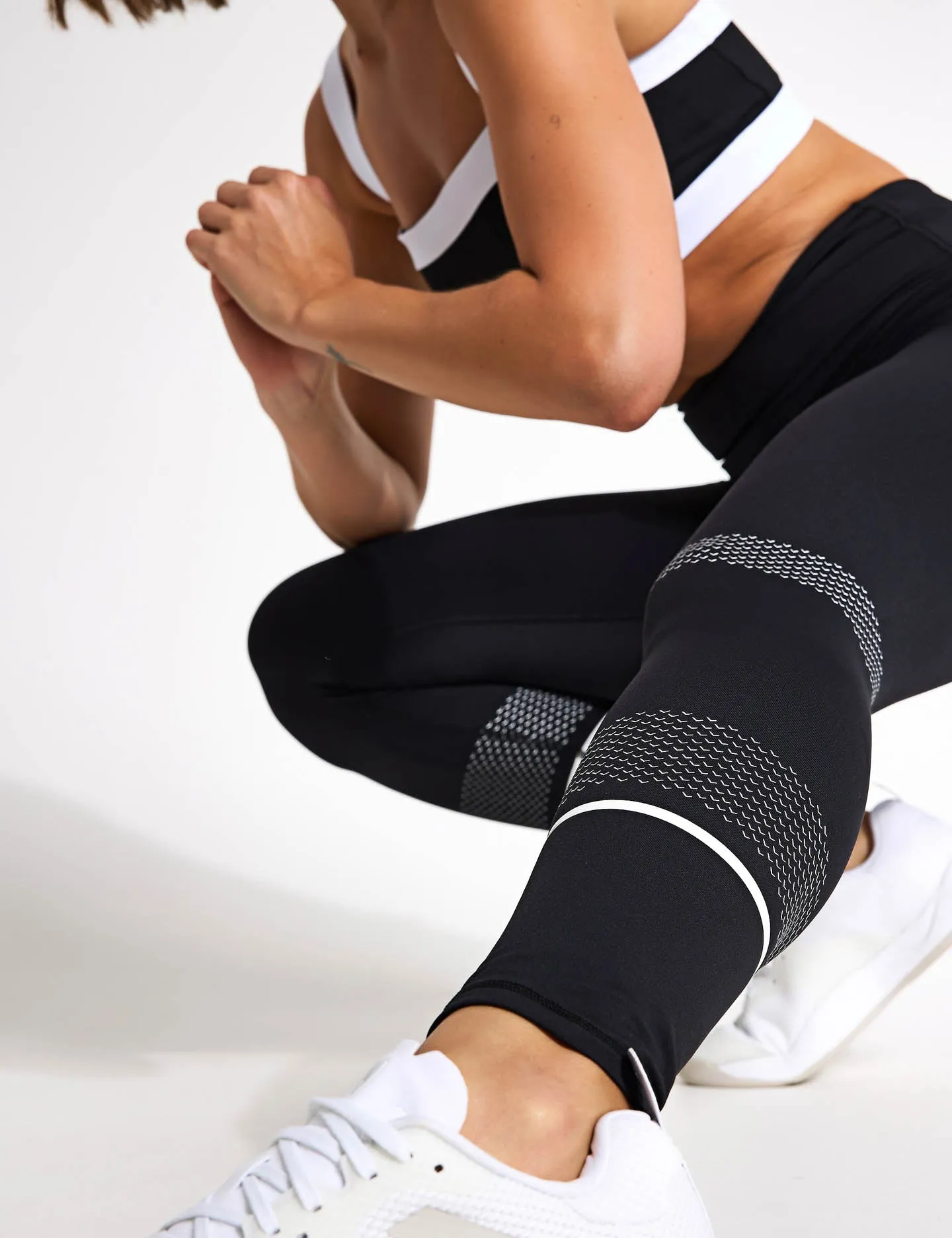 Activate Full Length Legging - Black/White
