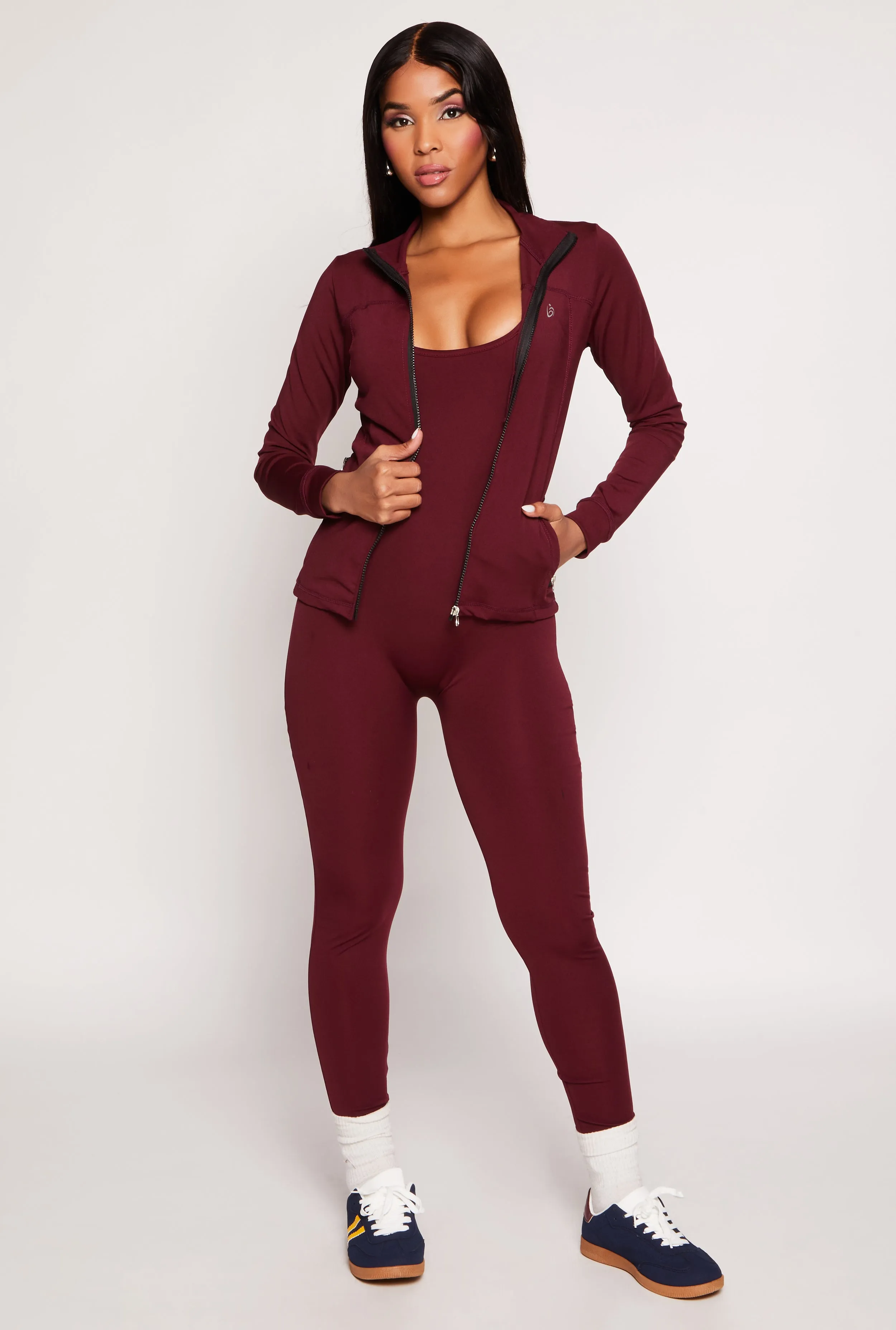 Activewear Scoop Neck Cami Catsuit