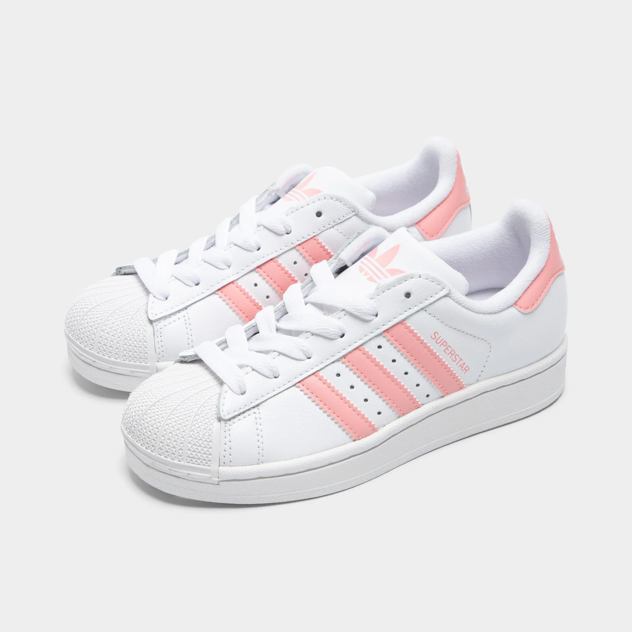 adidas Juniors' Superstar II White / Semi Pink Spark
