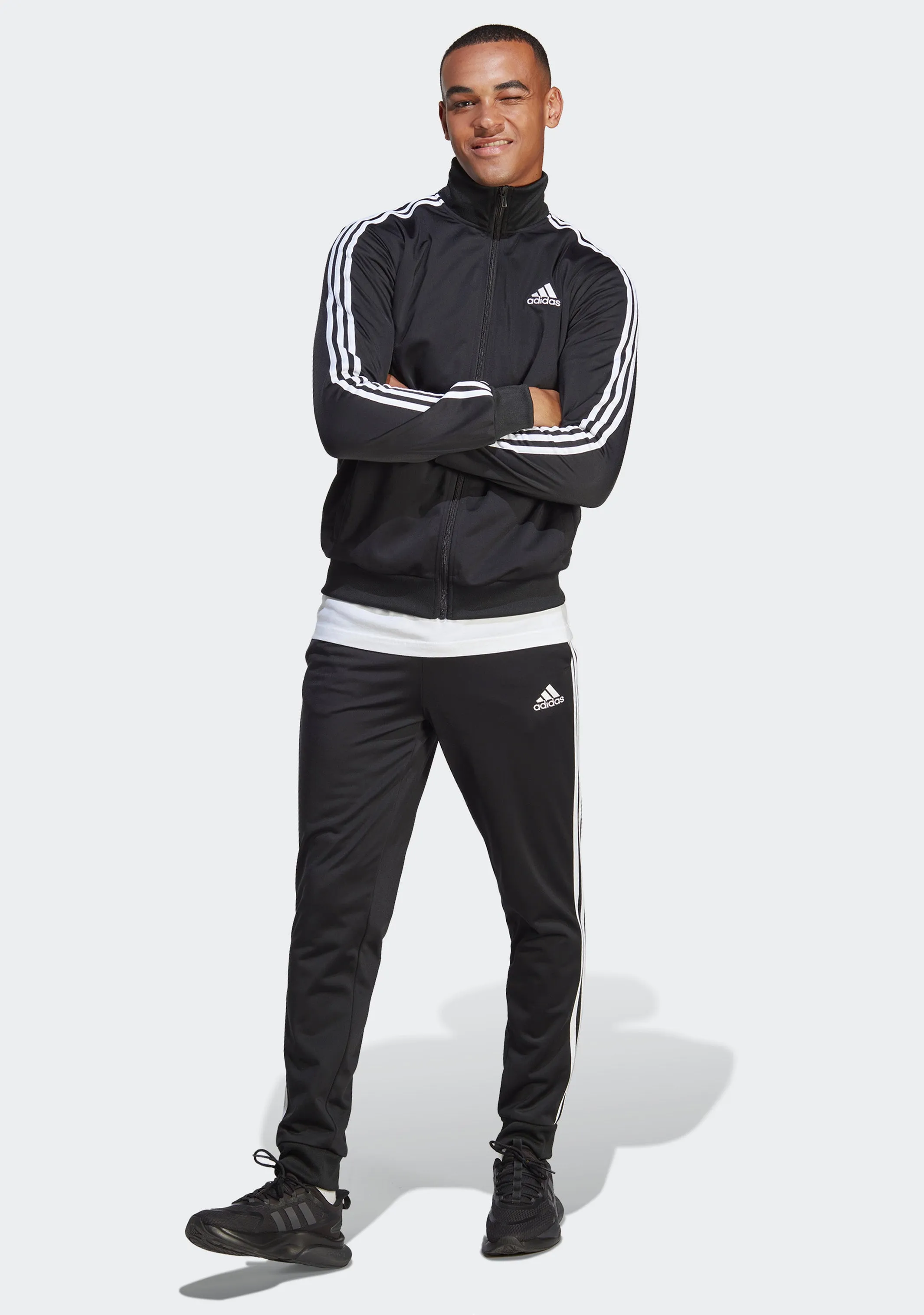 Adidas Men's Primegreen Essentials 3 Stripes Track Top