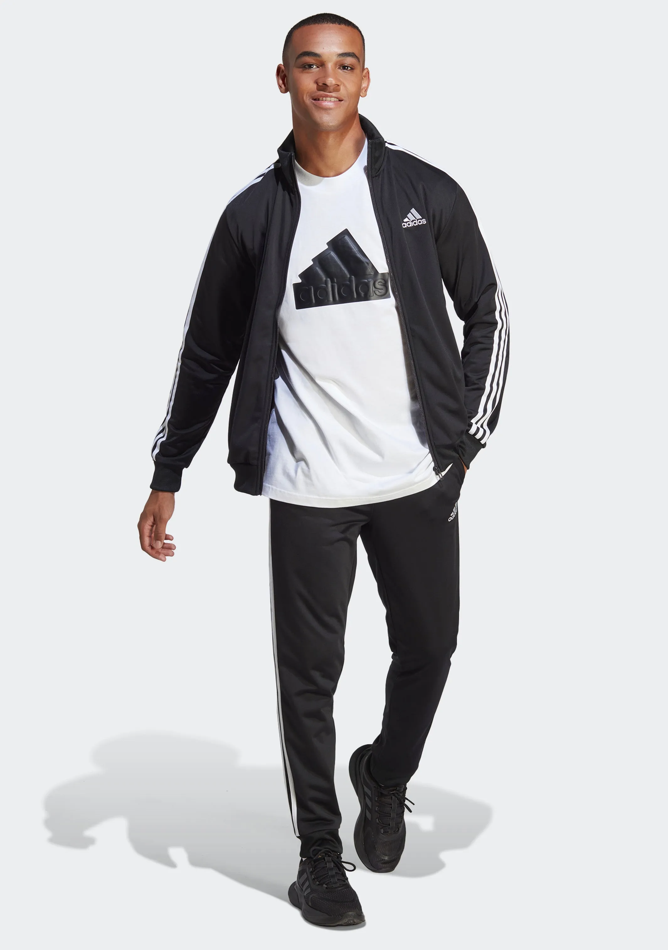 Adidas Men's Primegreen Essentials 3 Stripes Track Top