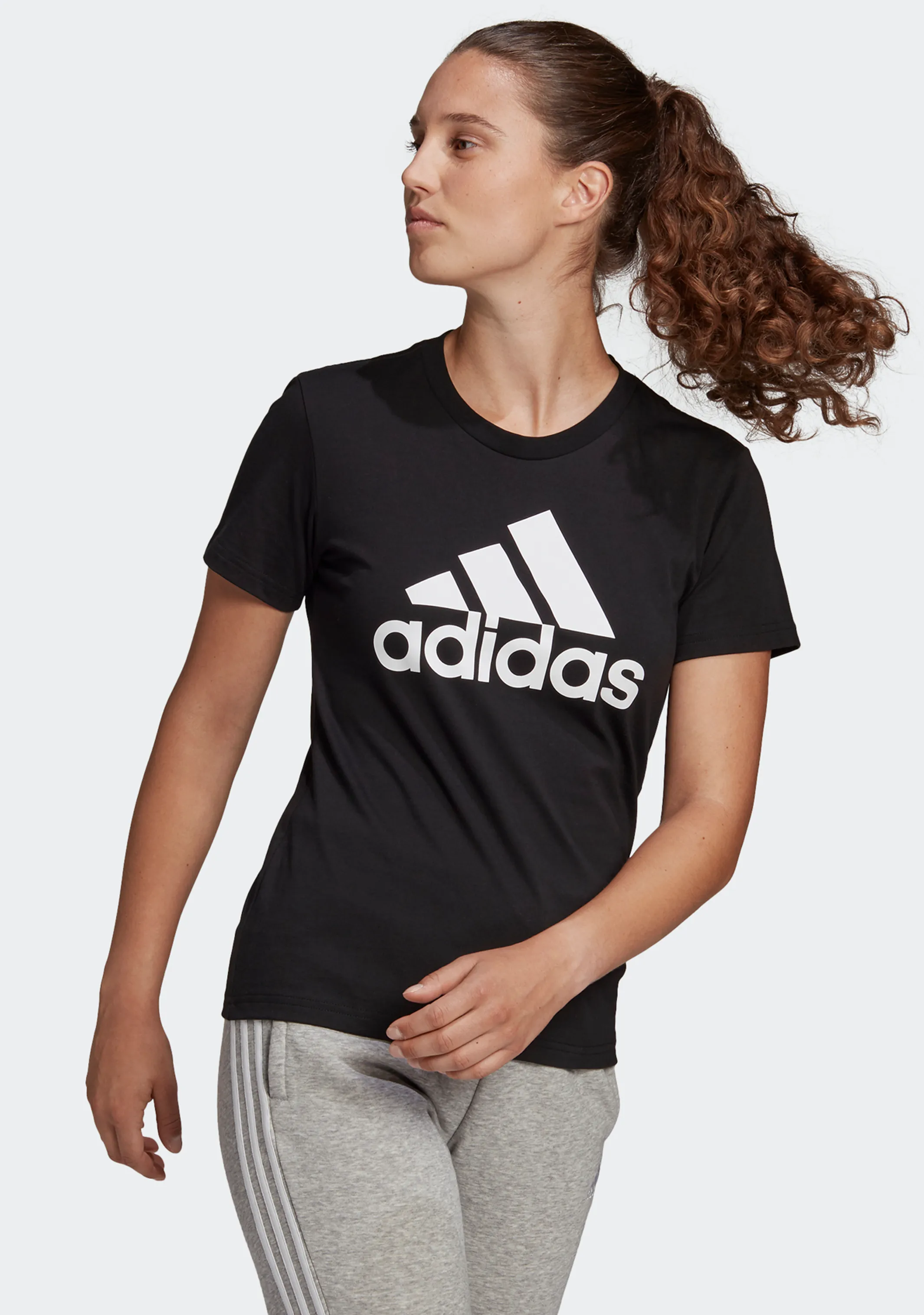 Adidas Womens BL Loungewear ESS Tee <BR> GL0722
