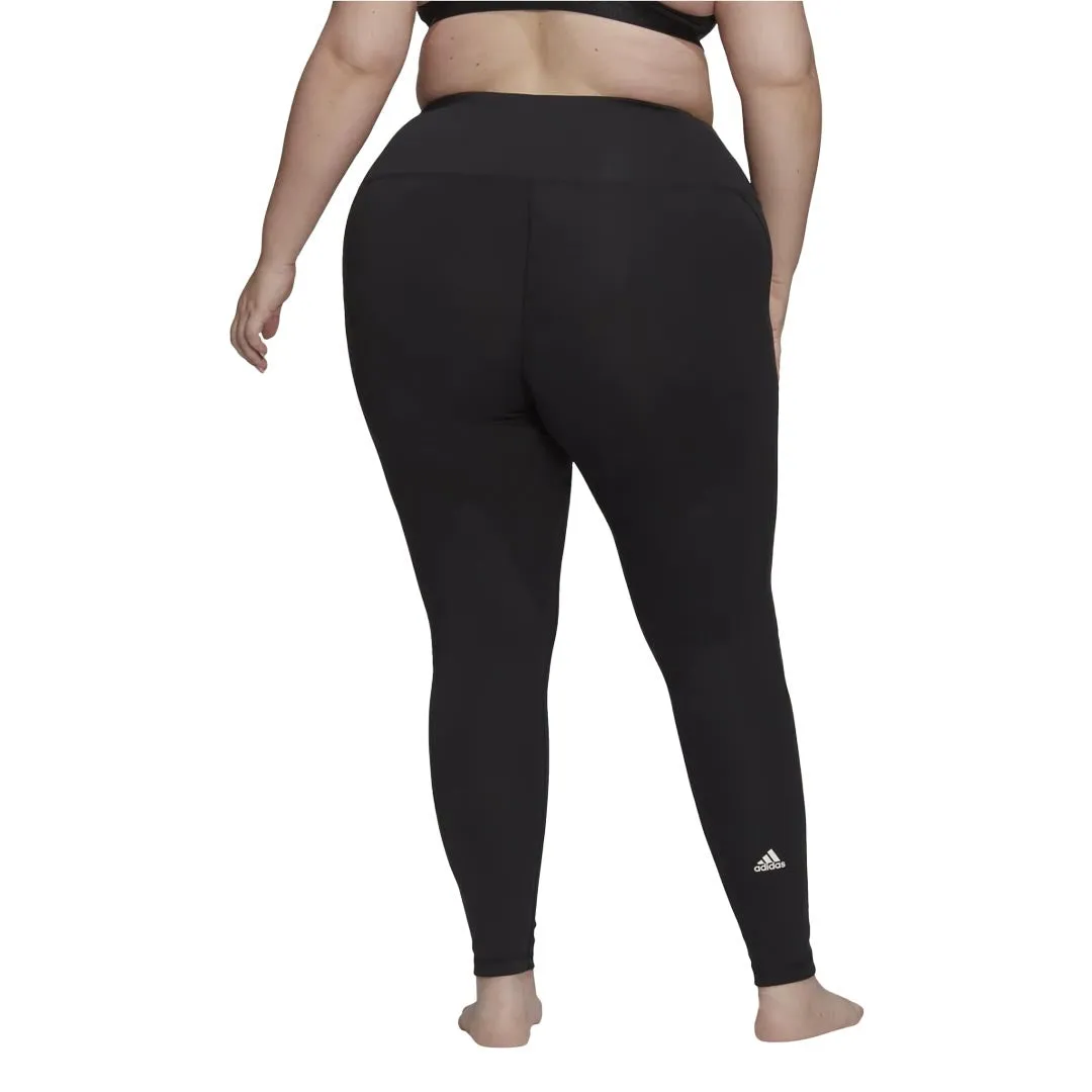 adidas - Women's Yoga Essentials High-Waisted Leggings (Plus Size) (HE6735)
