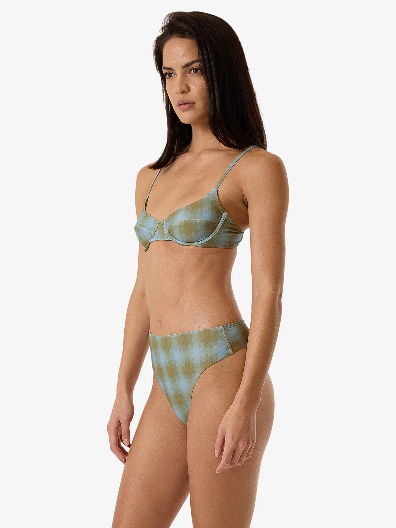 Ansley Underwire Bikini Top - Blue Stone