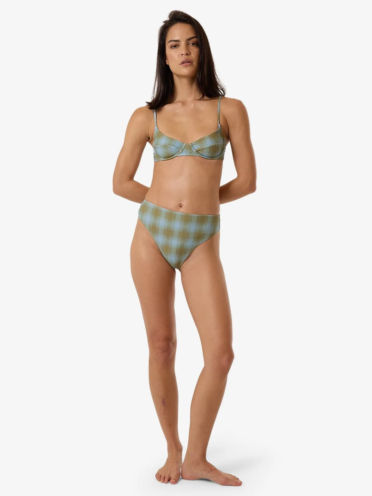 Ansley Underwire Bikini Top - Blue Stone