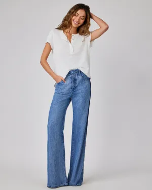 Anya Side Tacked Released Jean - Vintage Laguna Wash