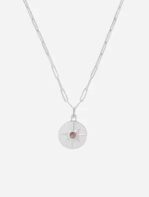 Astrid Sterling Silver Necklace | Pink Rhodochrosite