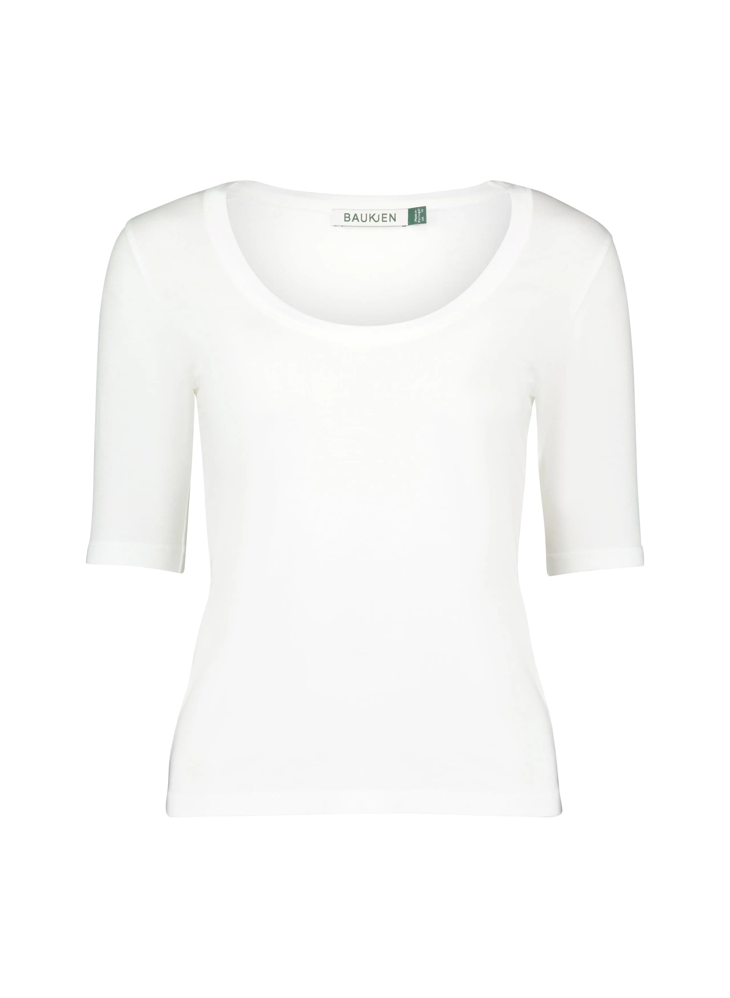 Baukjen Essential LENZING™ ECOVERO™ Scoop Top | Pure White