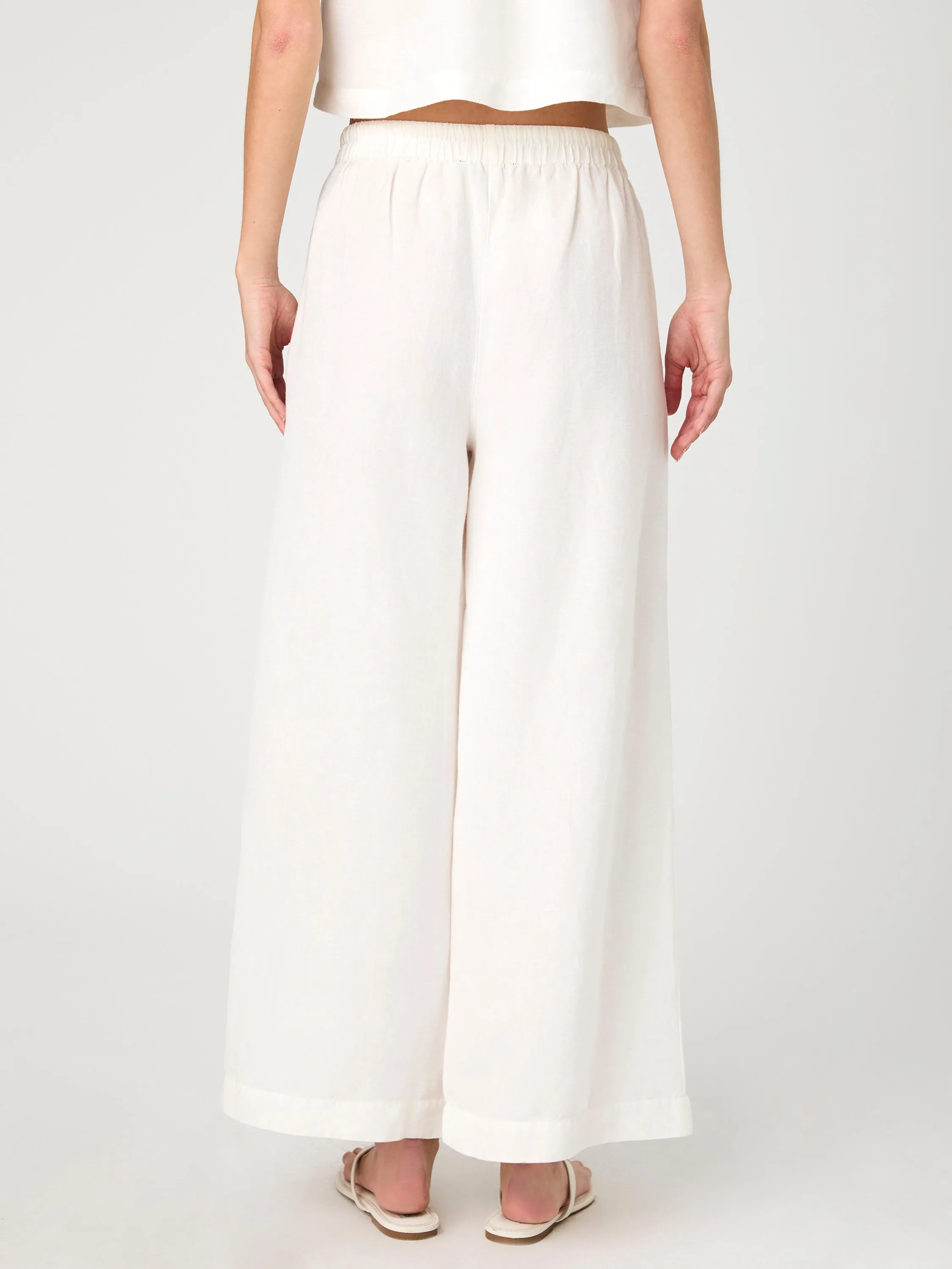 Birdie Linen Wide Leg Trouser