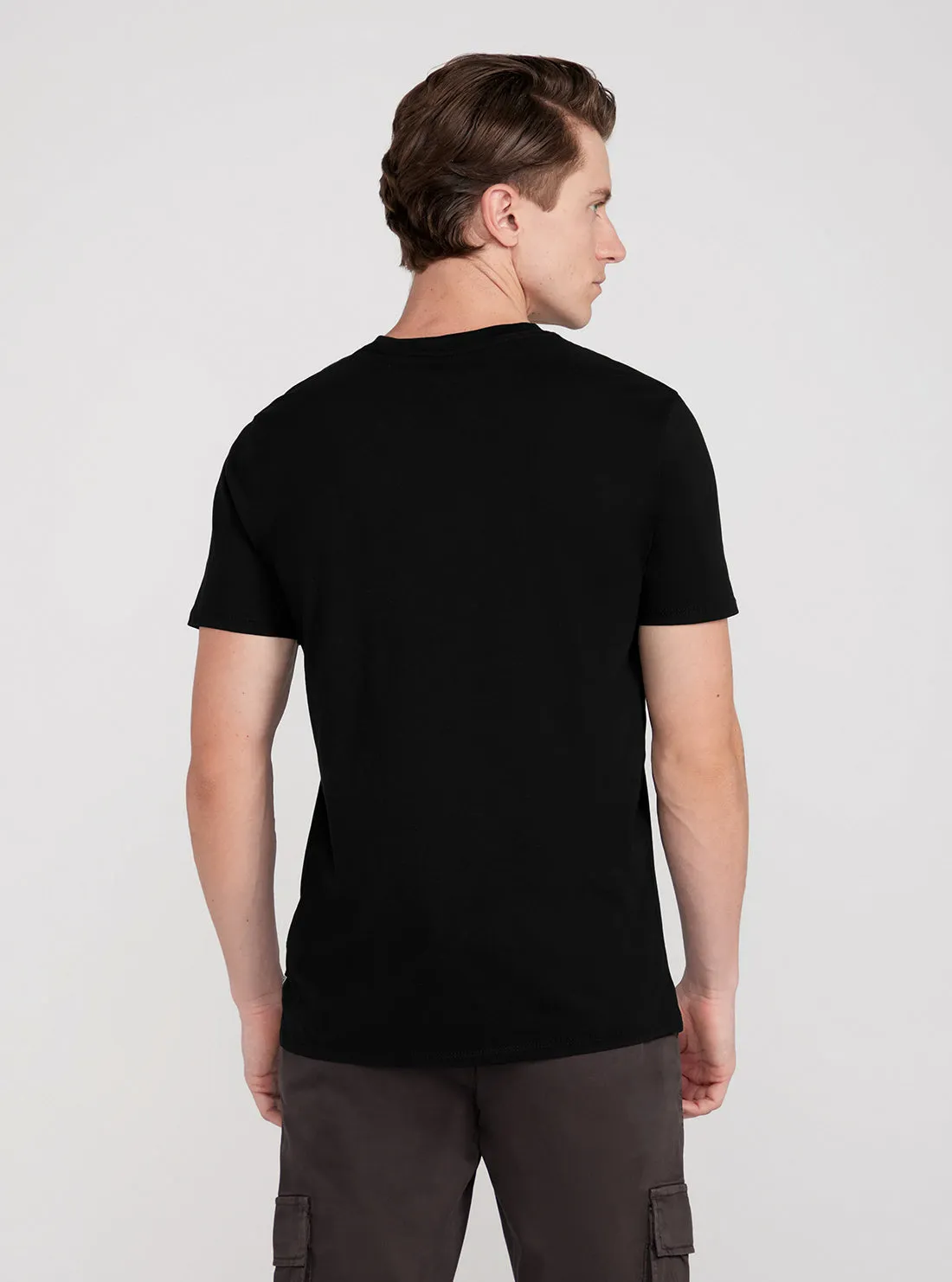 Black Moon Print Short Sleeve T-Shirt