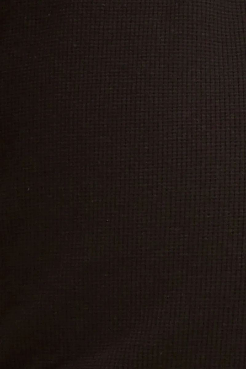 Black Sutton Basic Rib Notch Singlet