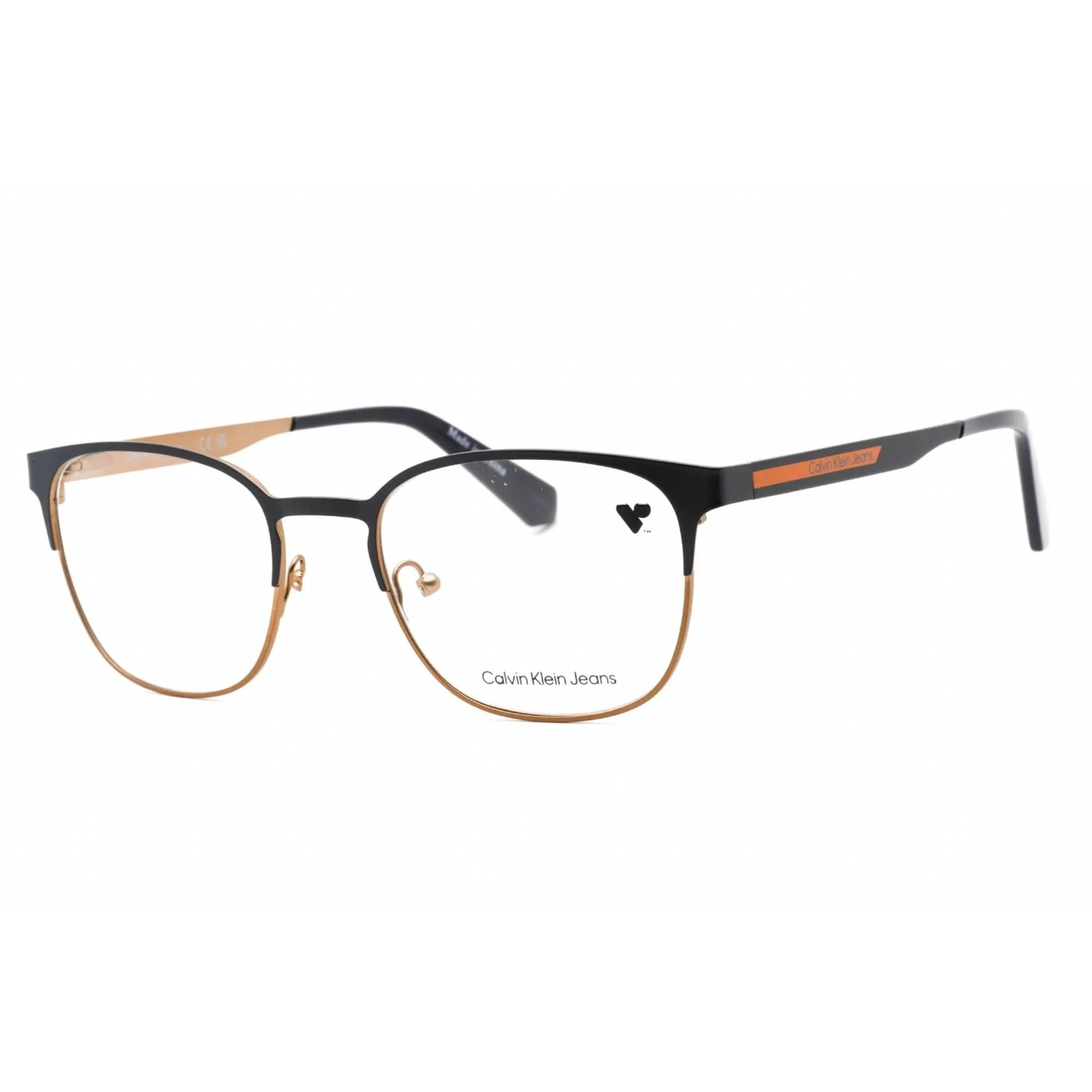 Calvin Klein Jeans Men's Eyeglasses - Matte Copper Metal Square Frame | CKJ21225 220