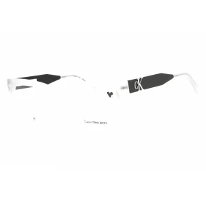 Calvin Klein Jeans Women's Eyeglasses - Crystal Clear Square Frame | CKJ23618 971