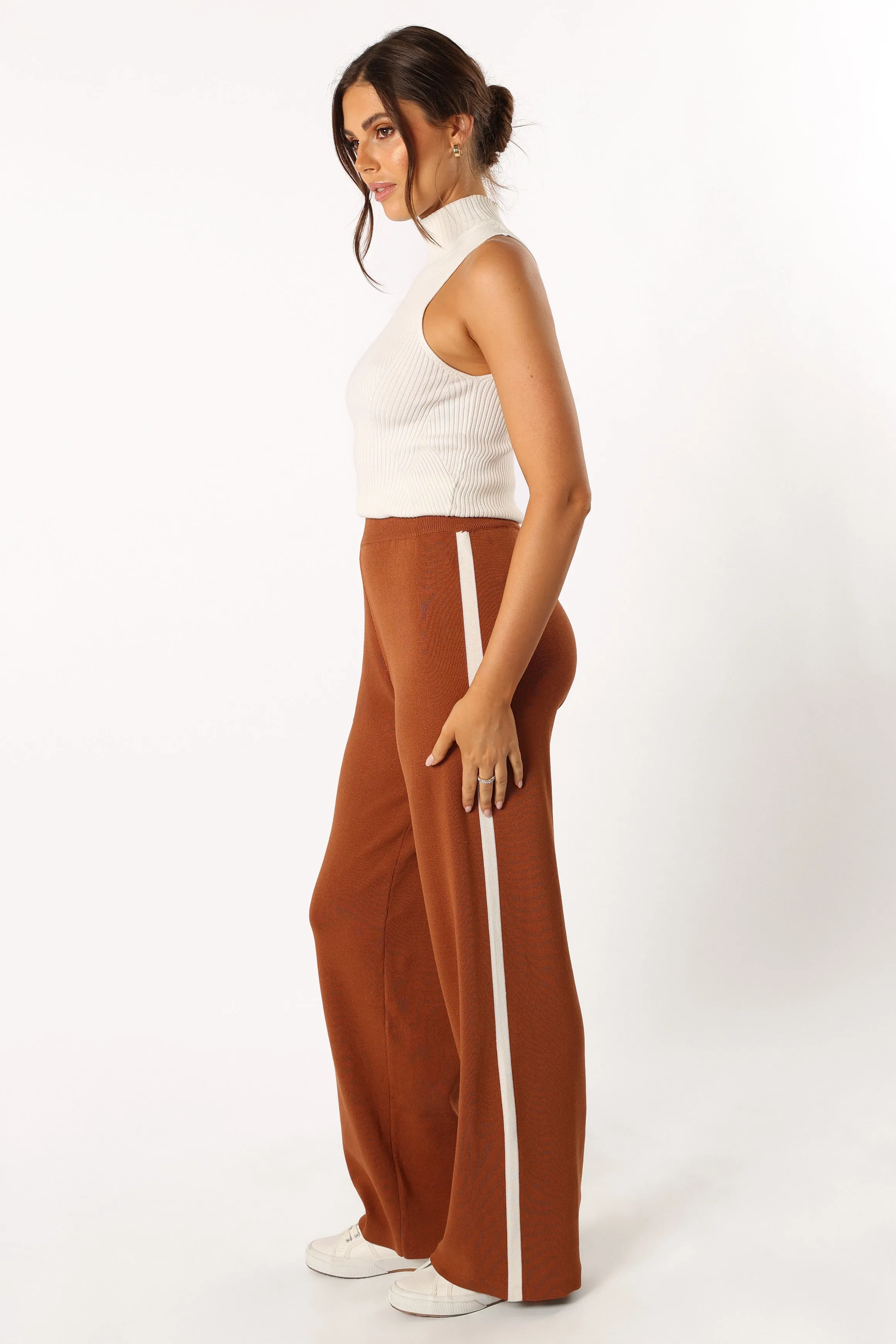 Collins Knit Pant - Brown