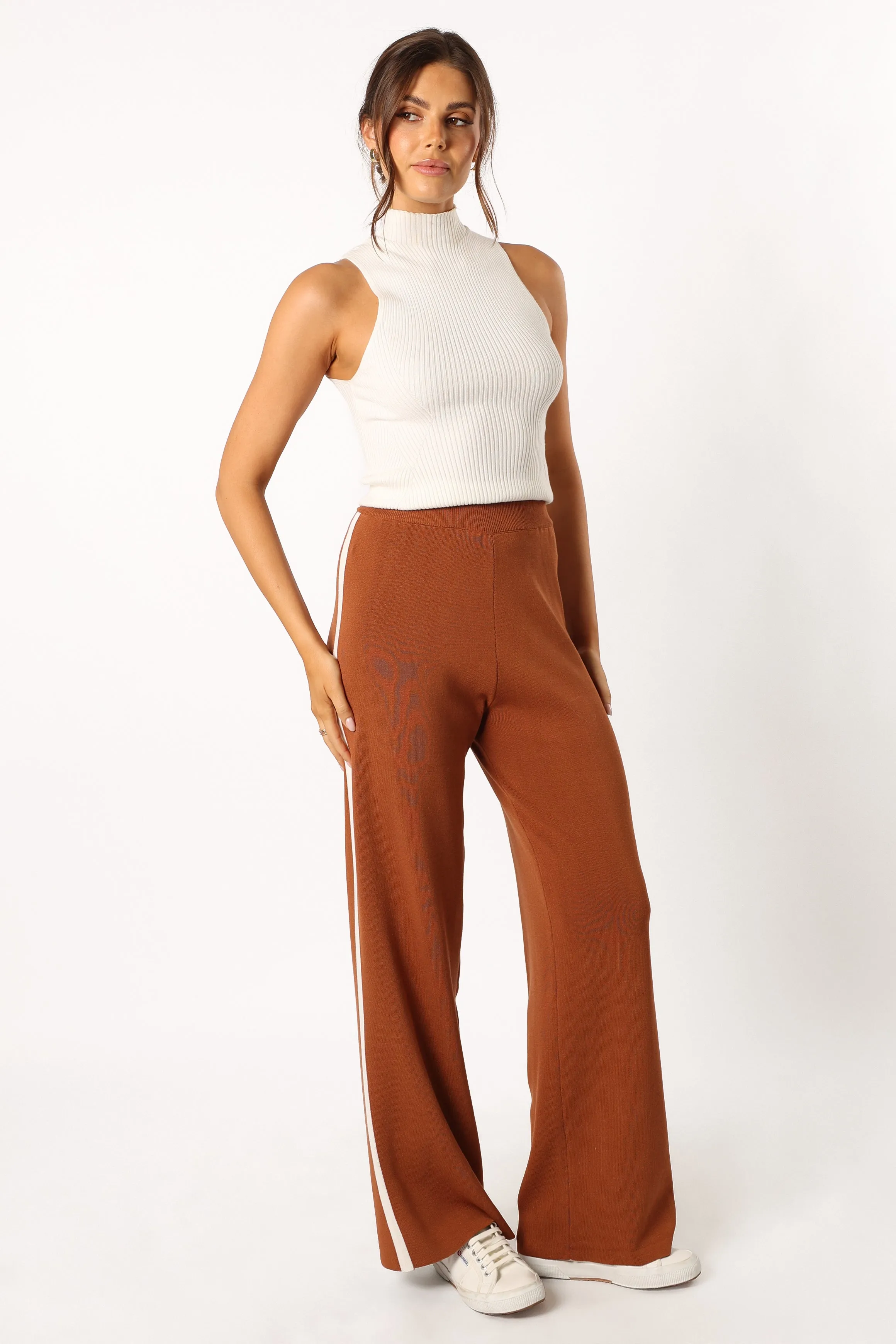 Collins Knit Pant - Brown