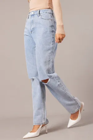 Denim Boyfriend Jean High Rise