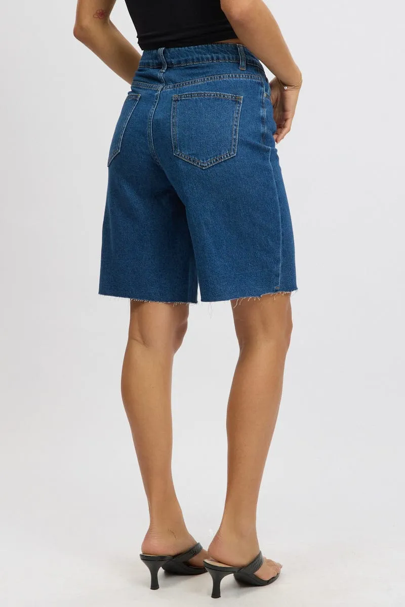 Denim Jorts High Rise