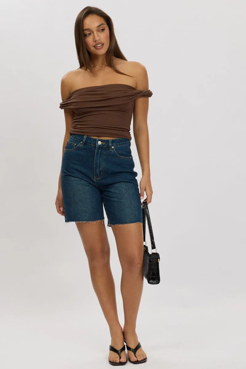 Denim Jorts High Rise