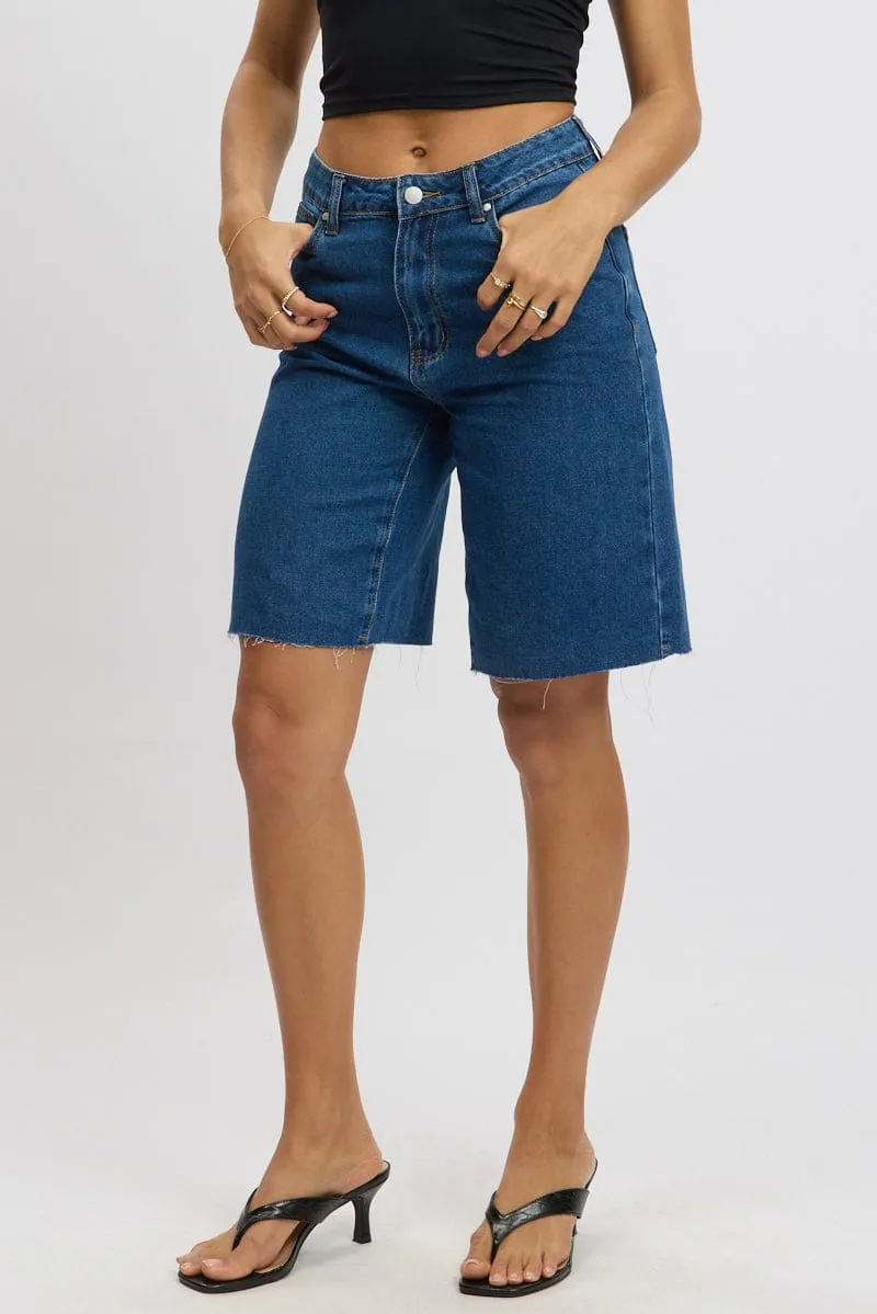 Denim Jorts High Rise
