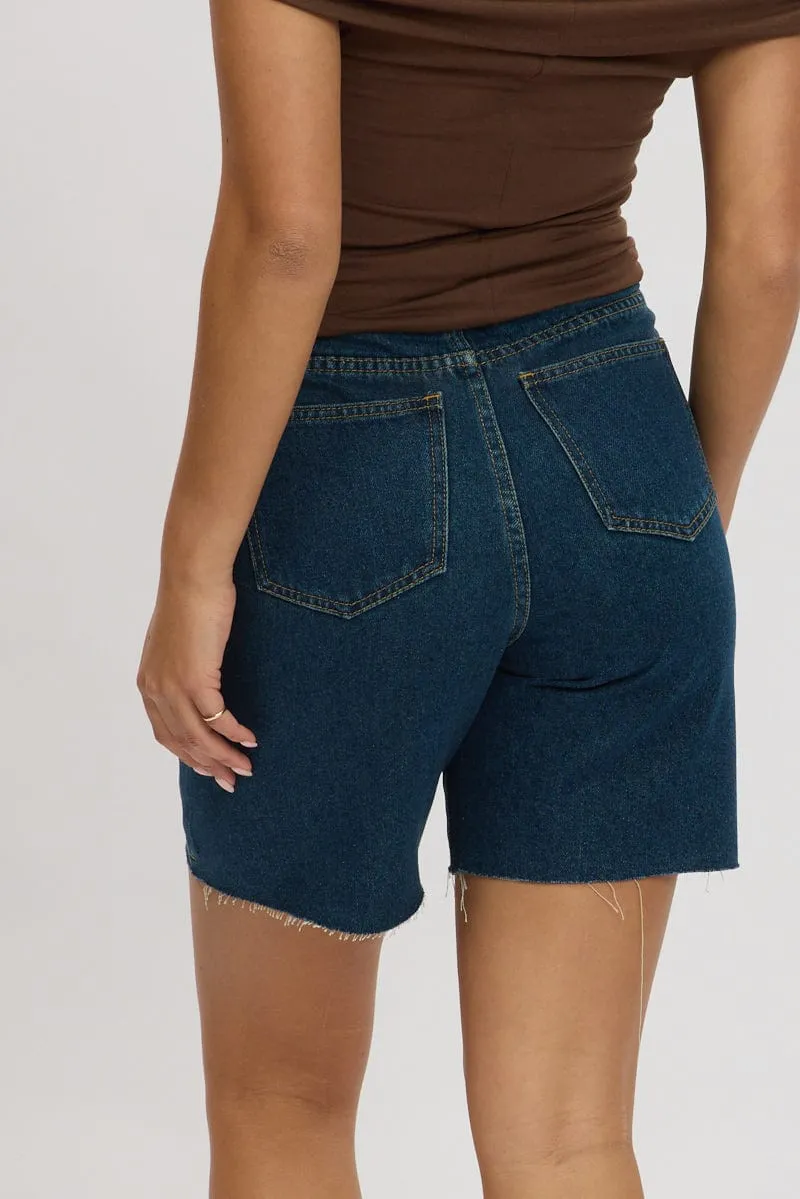 Denim Jorts High Rise