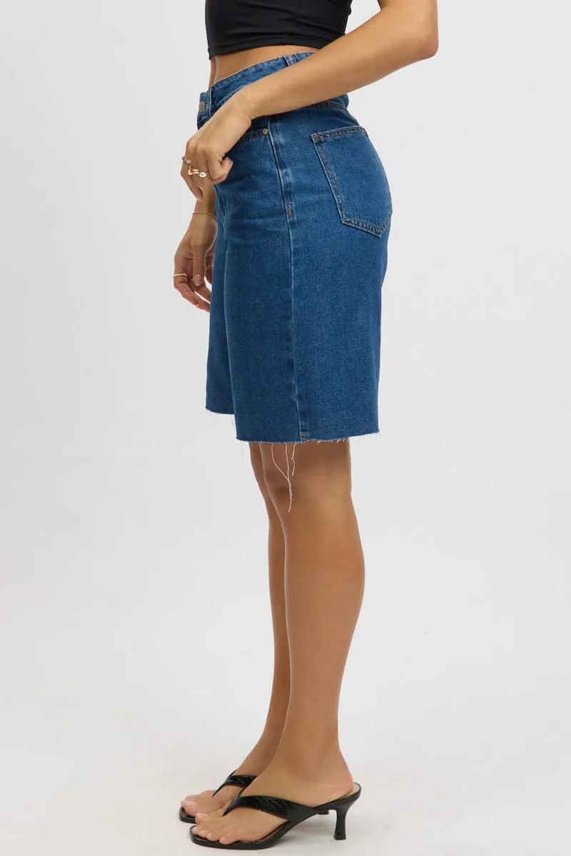 Denim Jorts High Rise