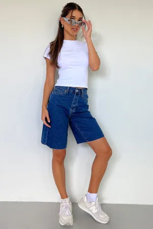 Denim Jorts High Rise