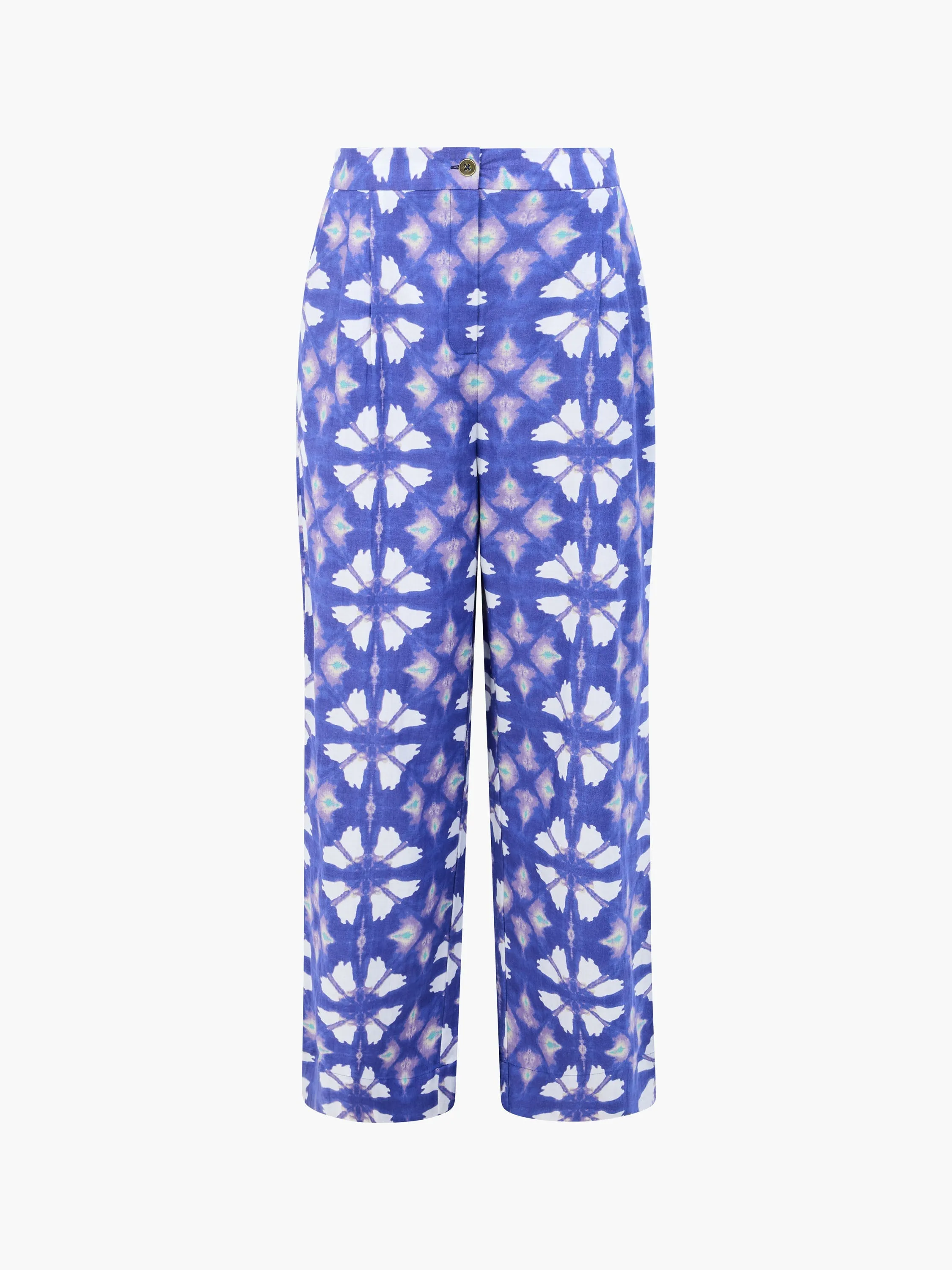 Dory Linen Blend Wide Leg Trousers