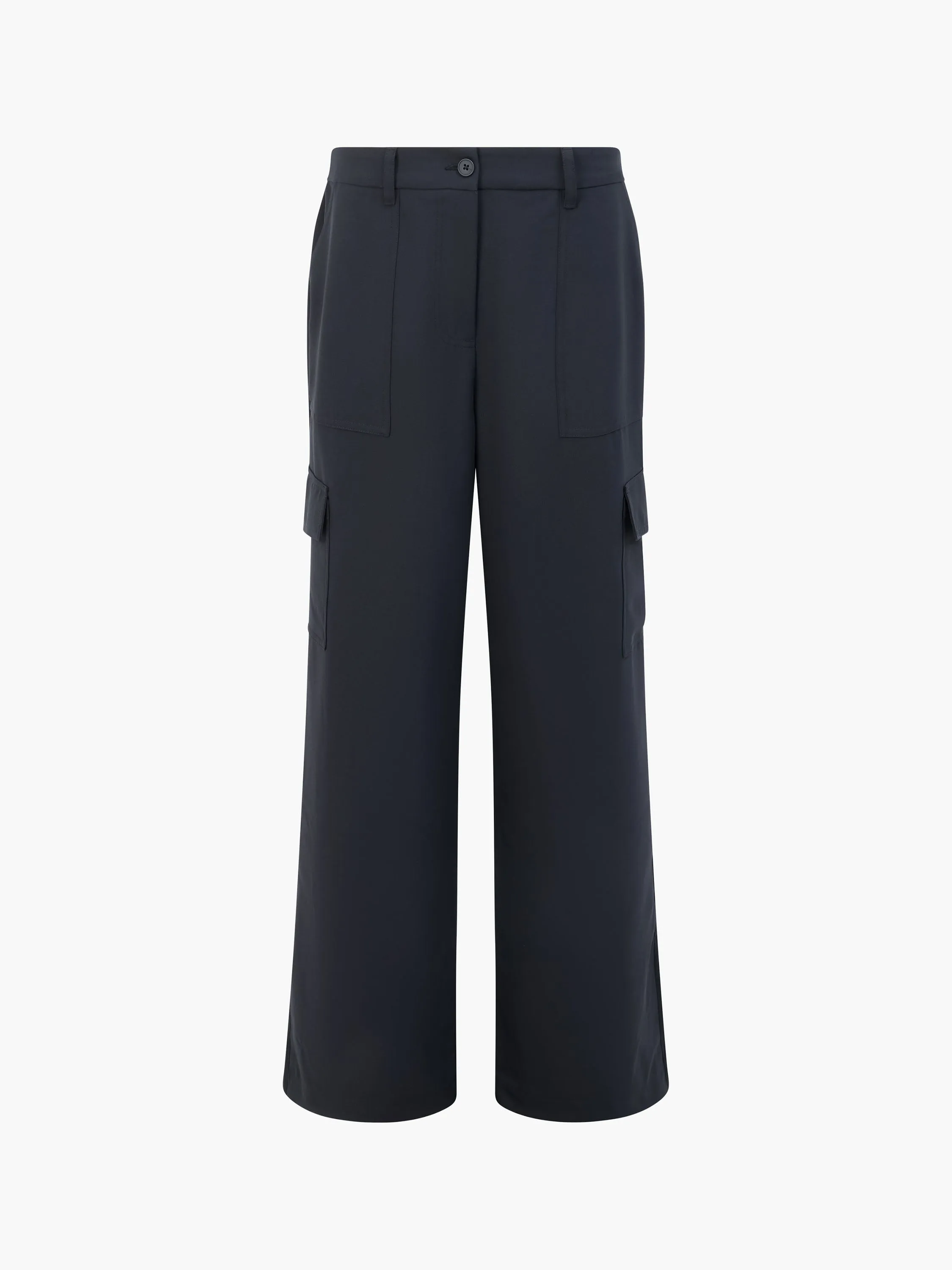 Drapey Wide Leg Combat Trousers