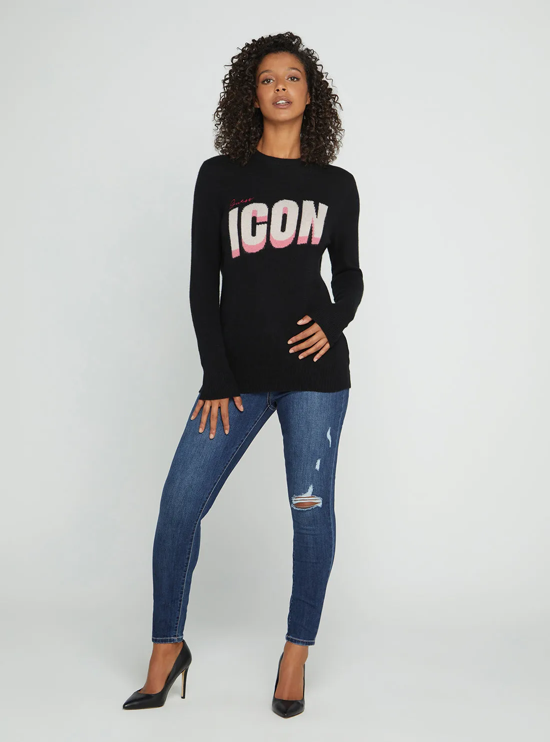 Eco Black Juliette Knit Top