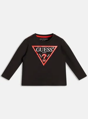 Eco Black Triangle Logo T-Shirt (2-7)