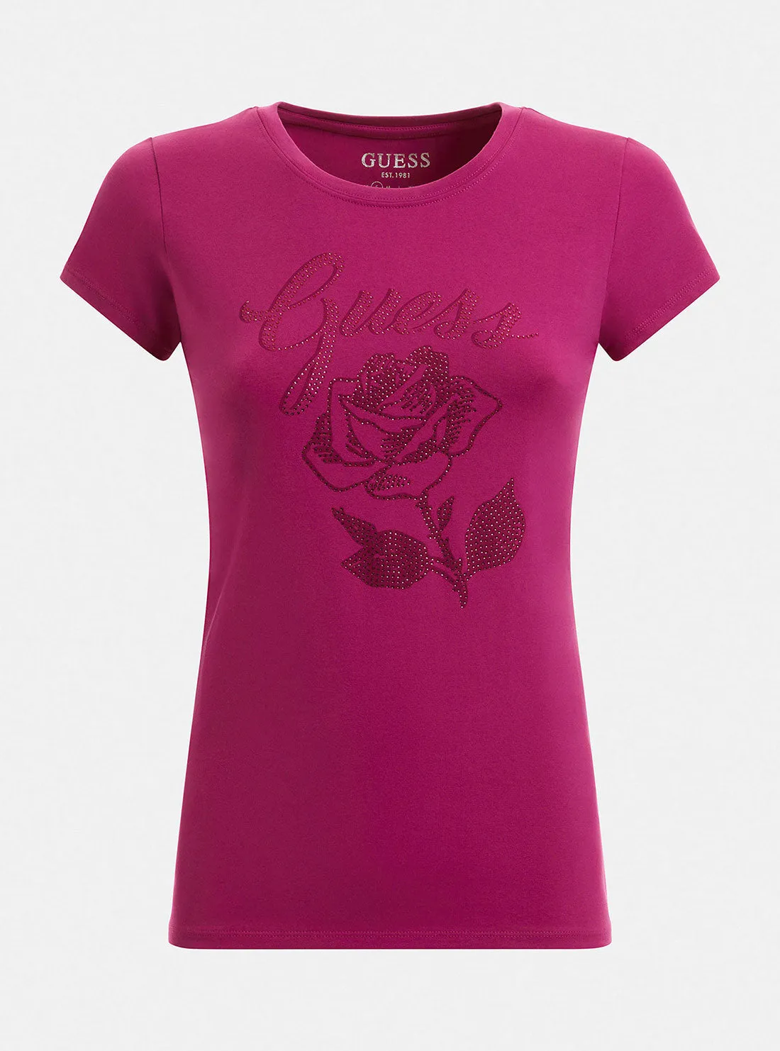 Eco Magenta Rose Logo T-Shirt