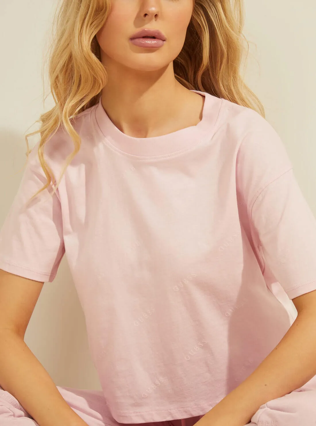 Eco Pink Astra Active Cropped T-Shirt