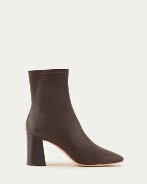 Elise Chocolate Stretch Bootie