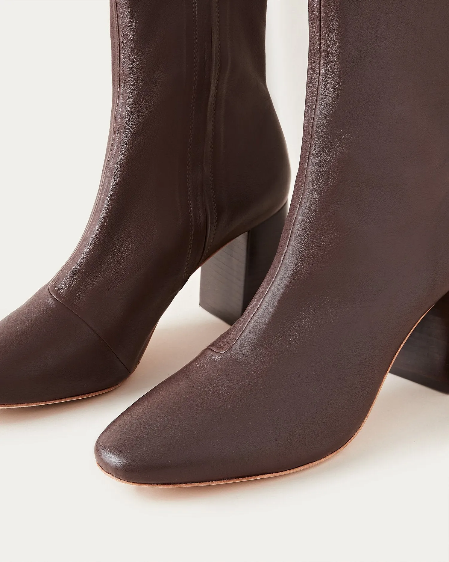 Elise Chocolate Stretch Bootie