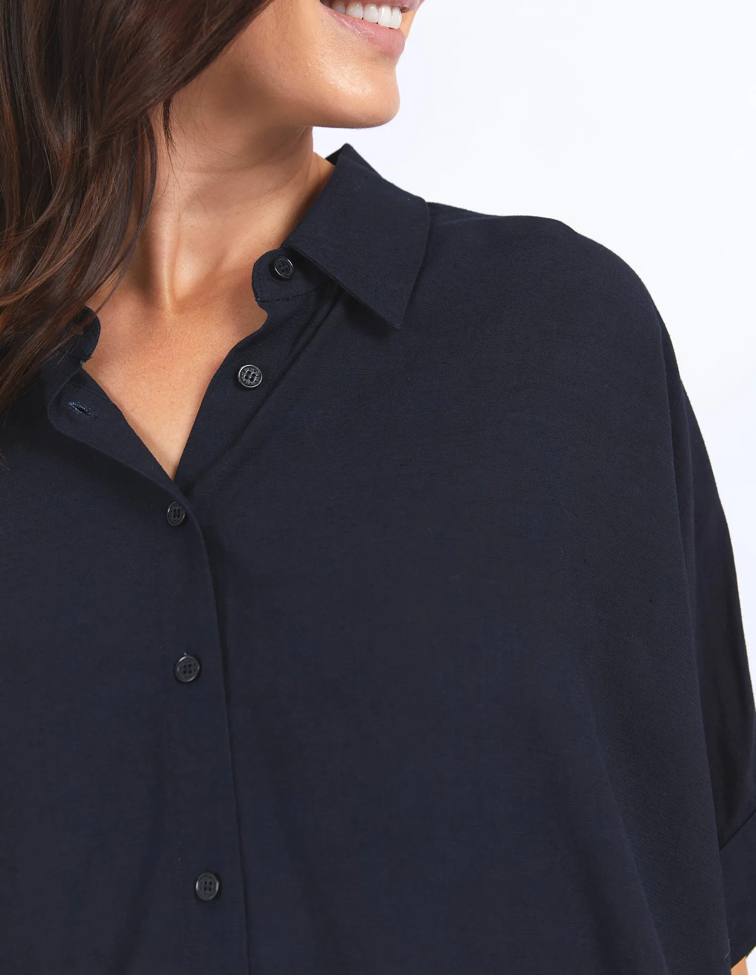 Elm Blaise Shirt Dark Sapphire