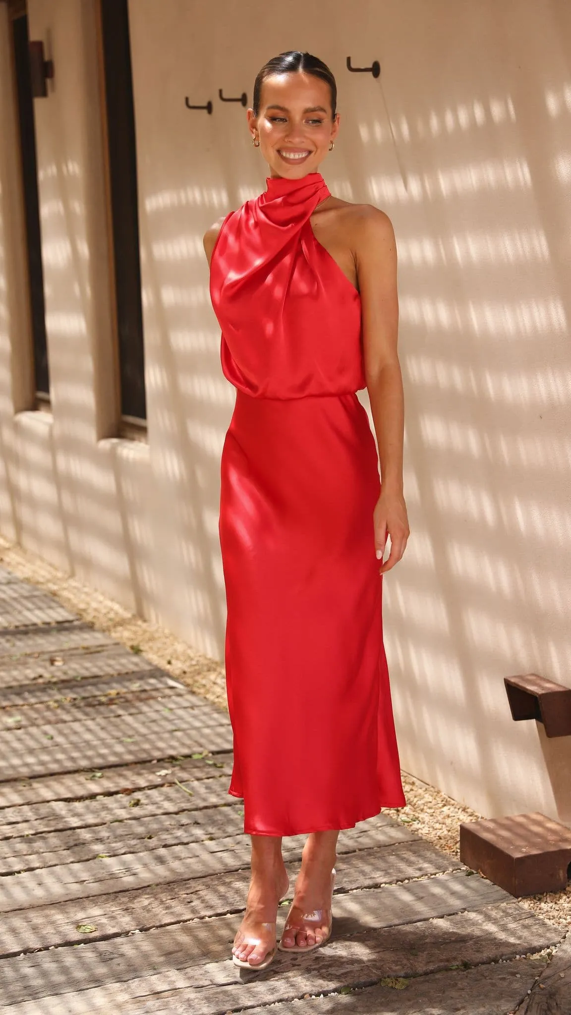 Esther Maxi Dress - Red
