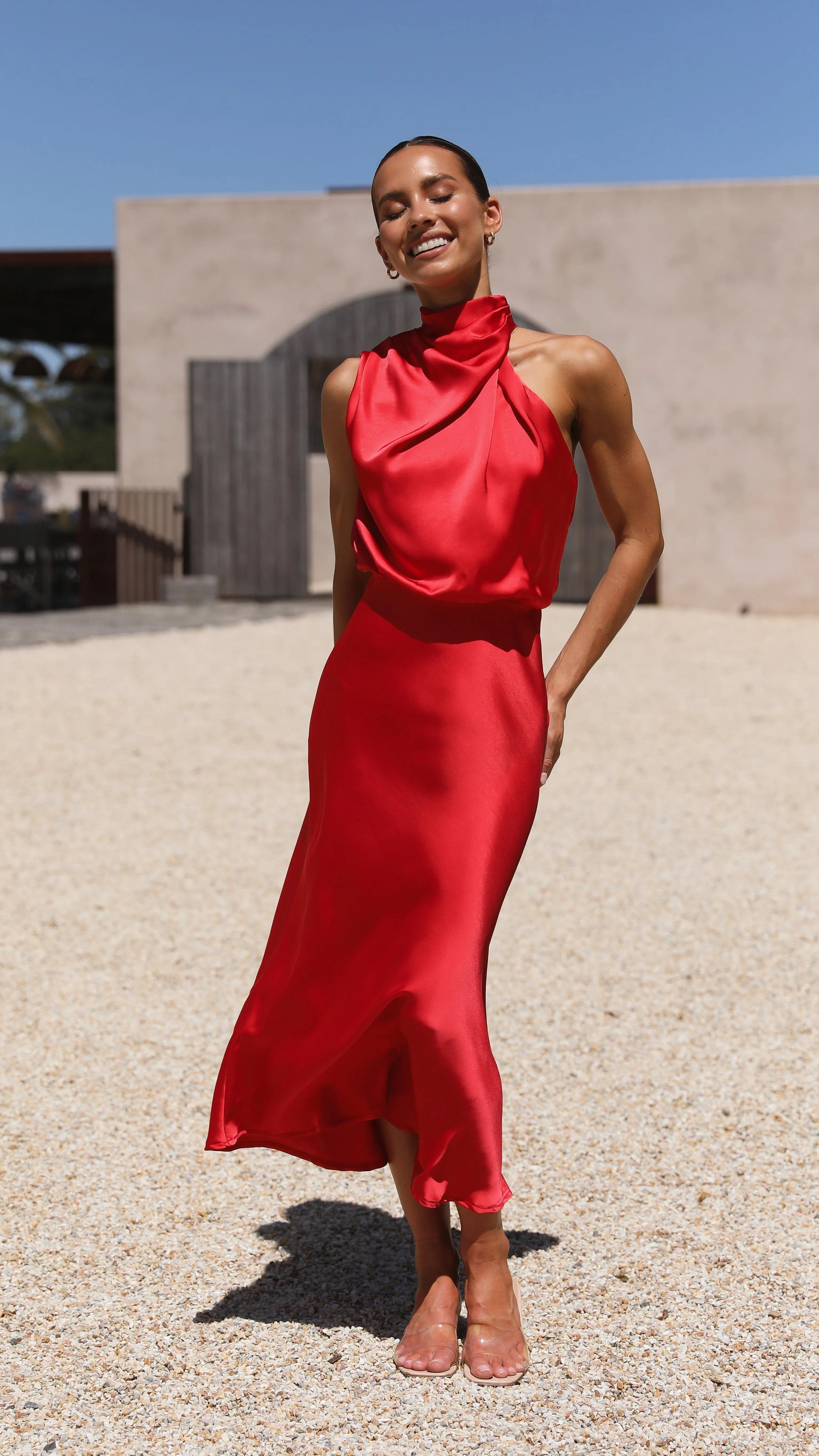 Esther Maxi Dress - Red