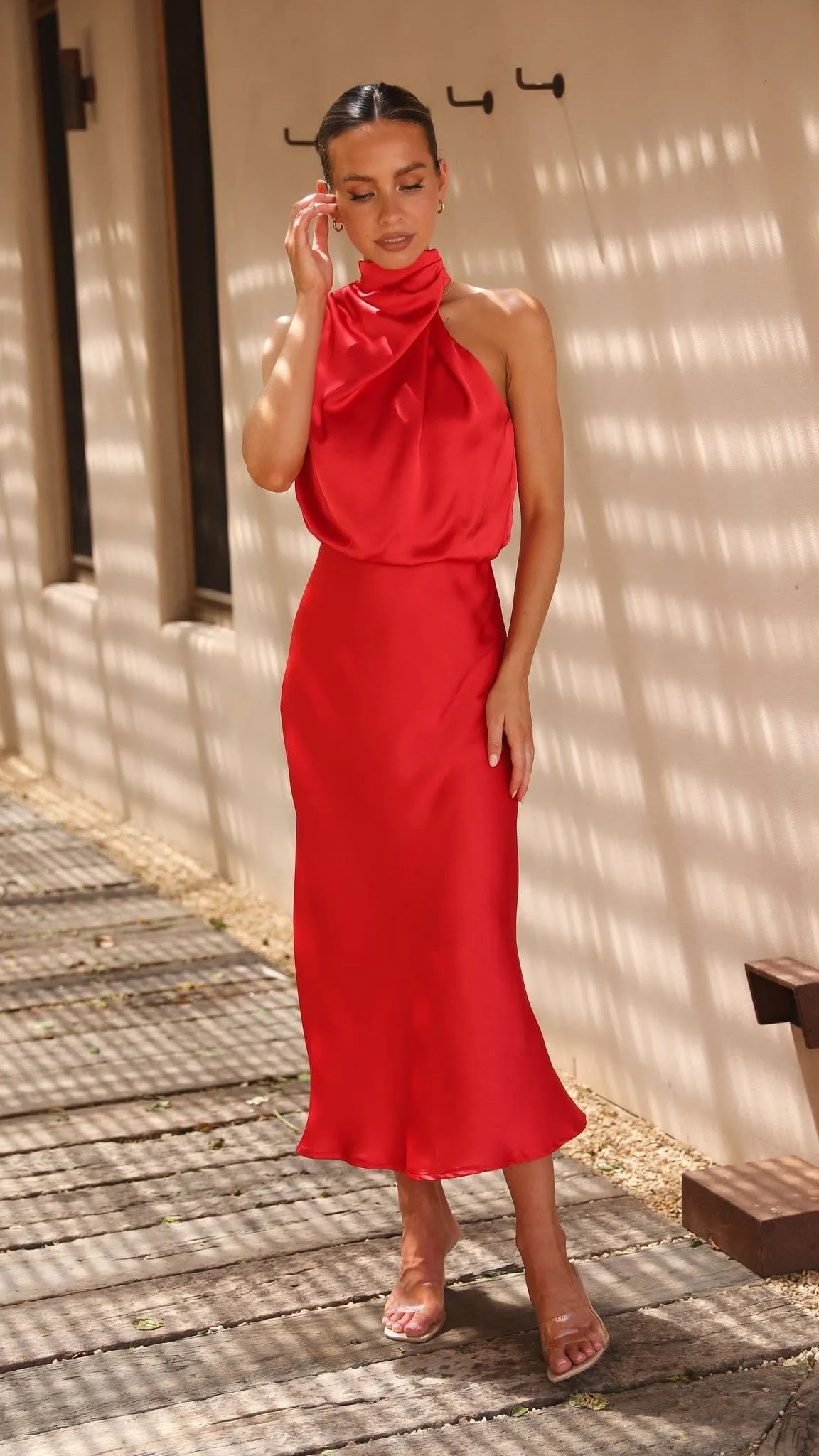 Esther Maxi Dress - Red