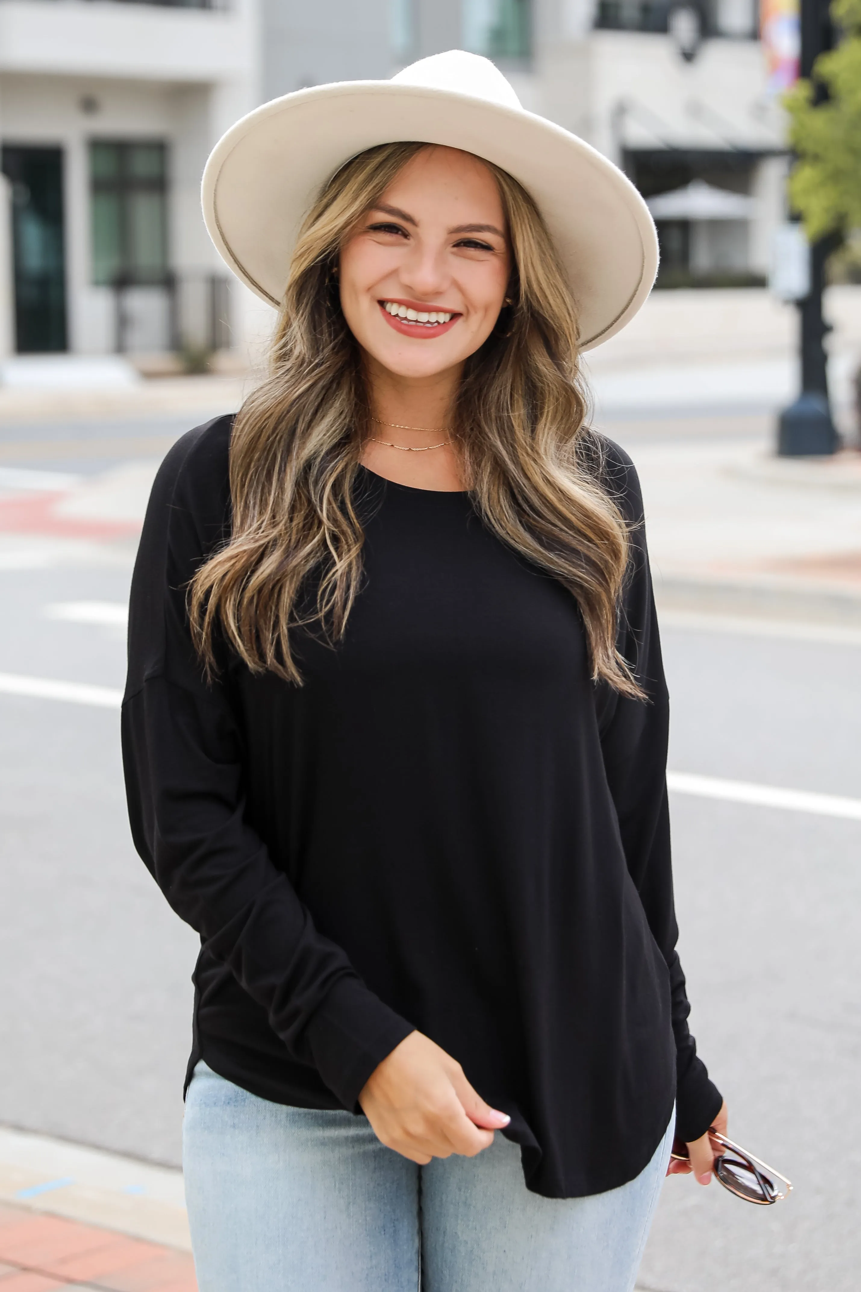 FINAL SALE - Callie Everyday Long Sleeve Tee - DU DEAL