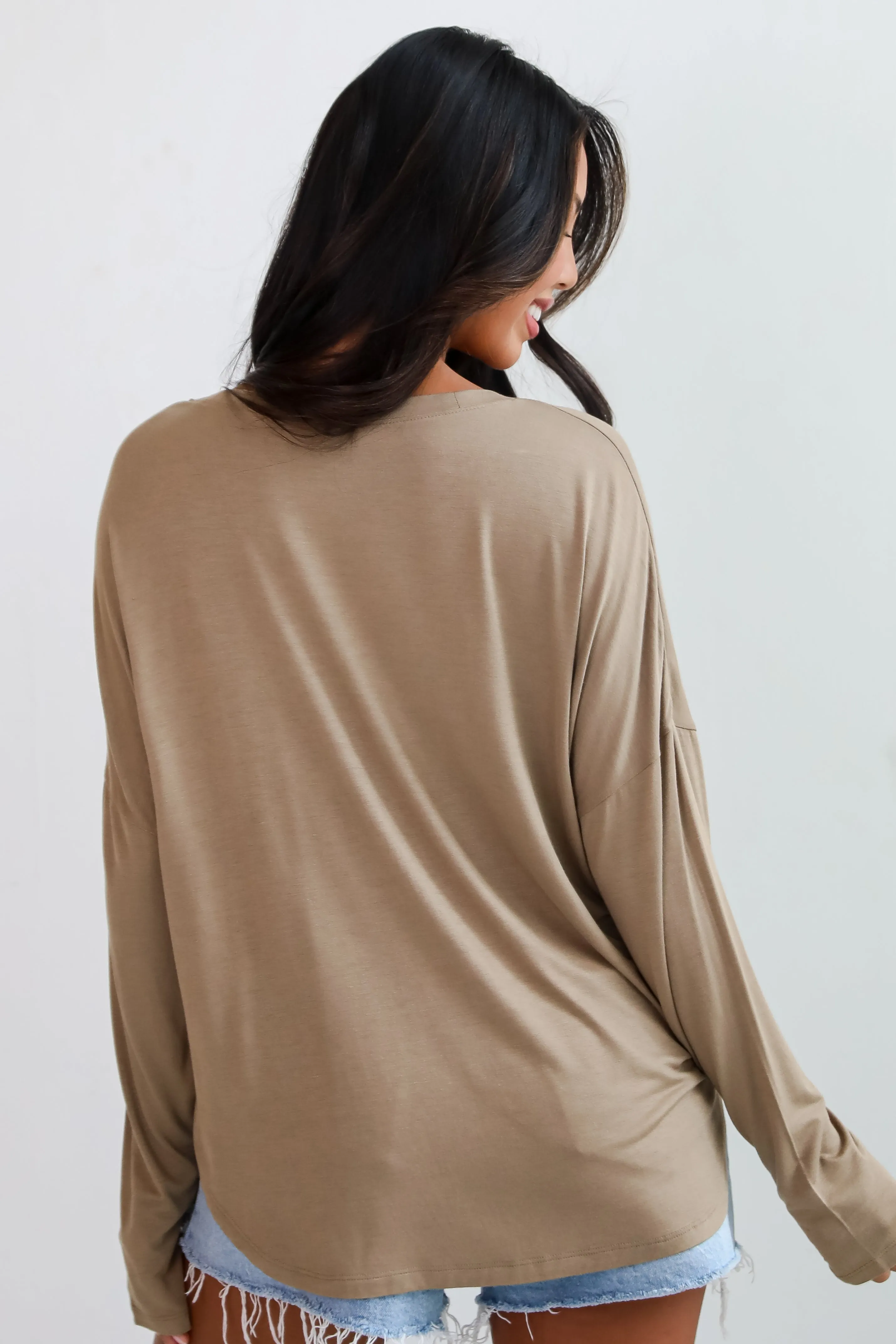 FINAL SALE - Callie Everyday Long Sleeve Tee - DU DEAL