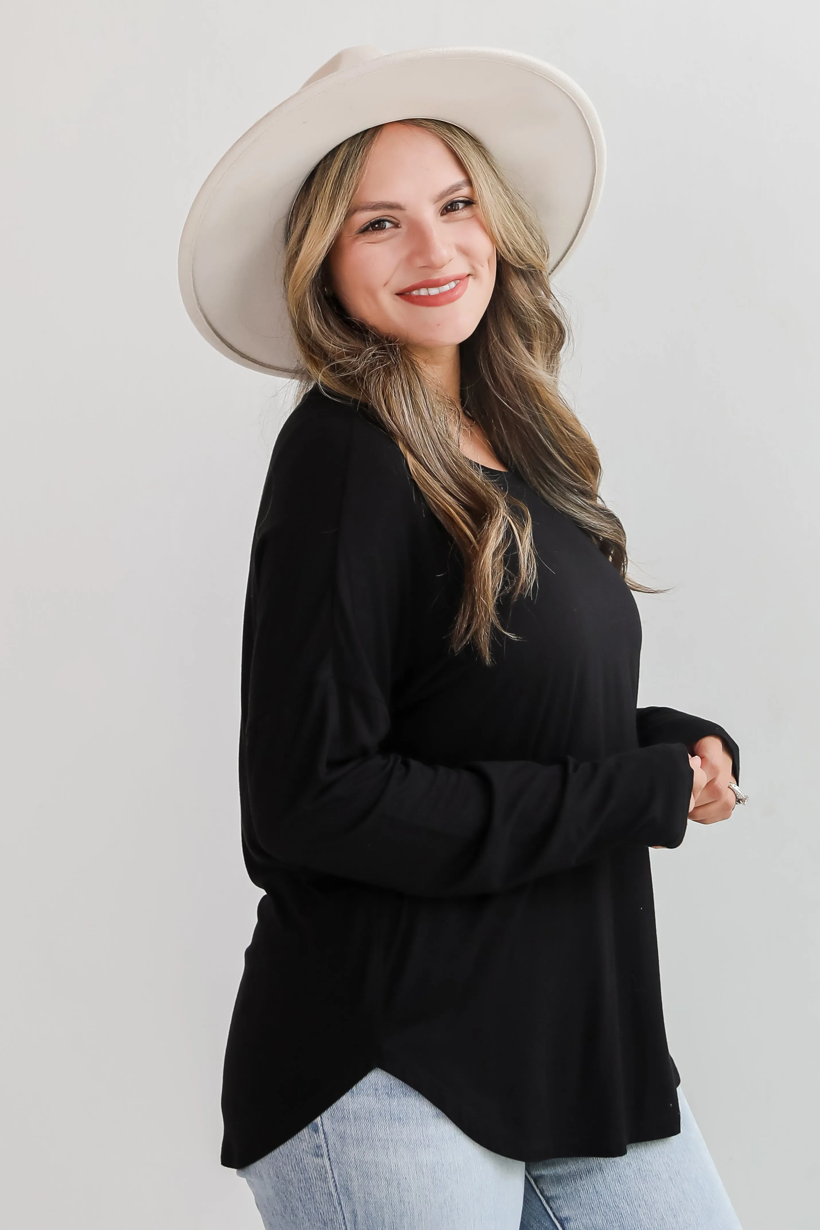 FINAL SALE - Callie Everyday Long Sleeve Tee - DU DEAL