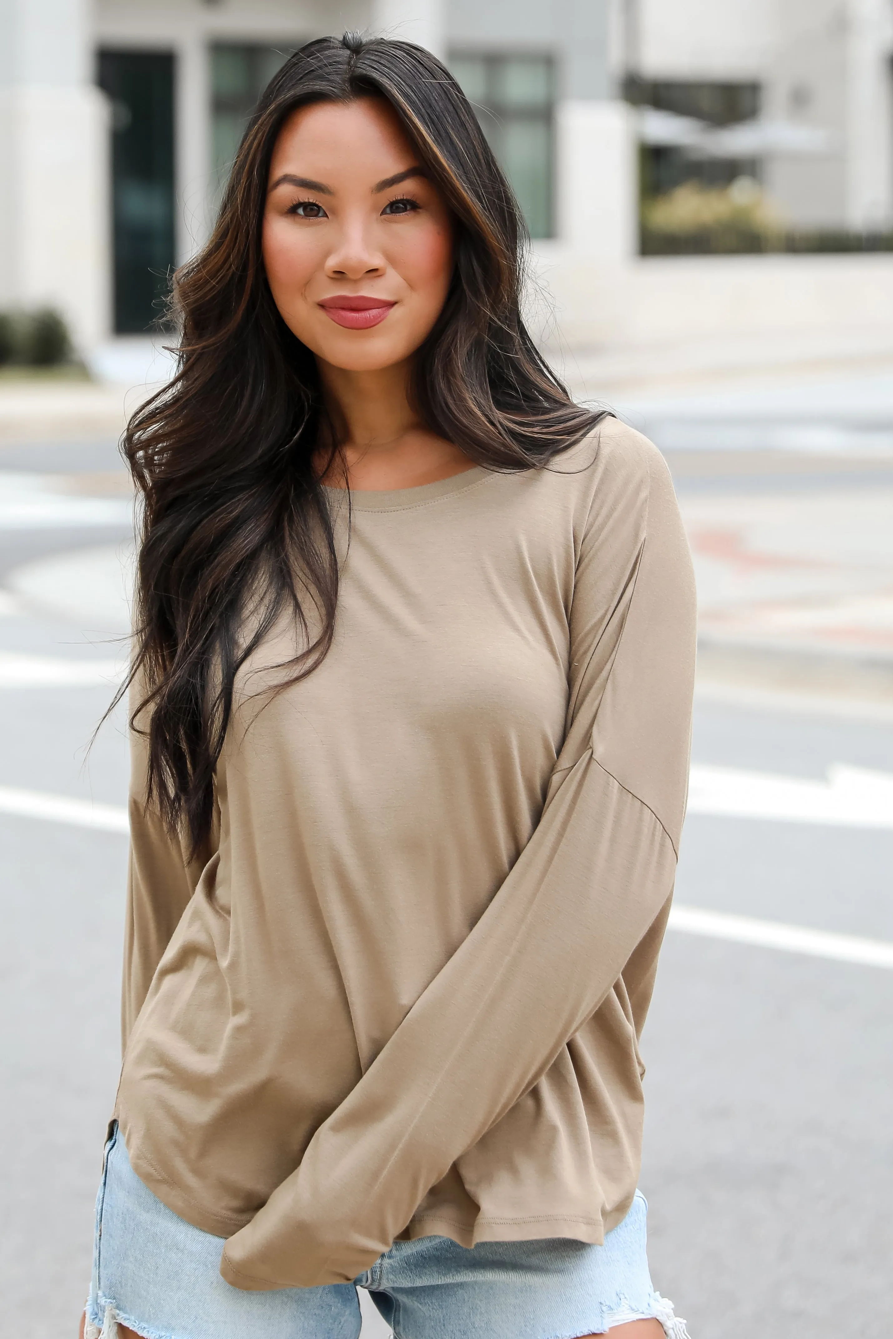 FINAL SALE - Callie Everyday Long Sleeve Tee - DU DEAL