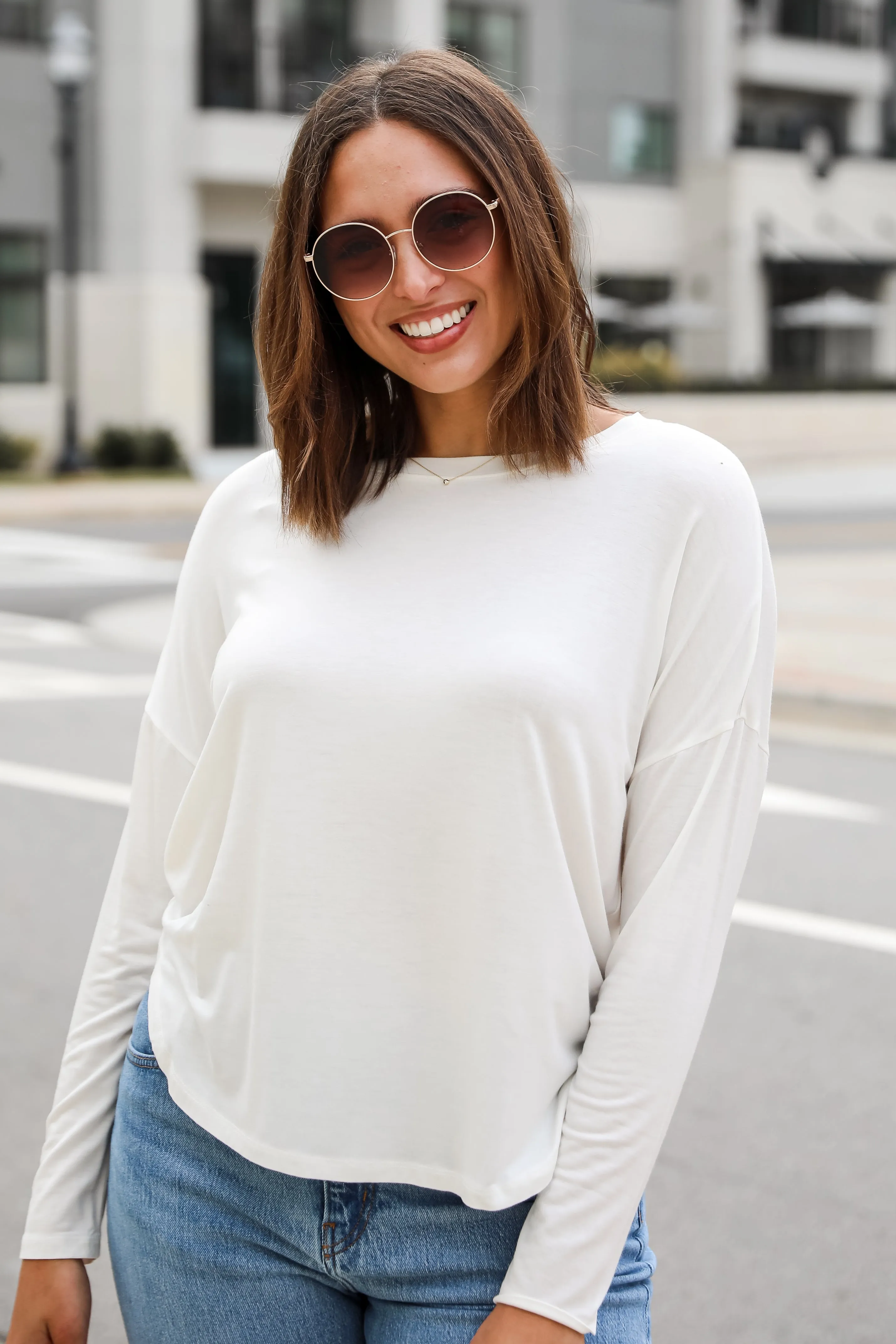 FINAL SALE - Callie Everyday Long Sleeve Tee - DU DEAL