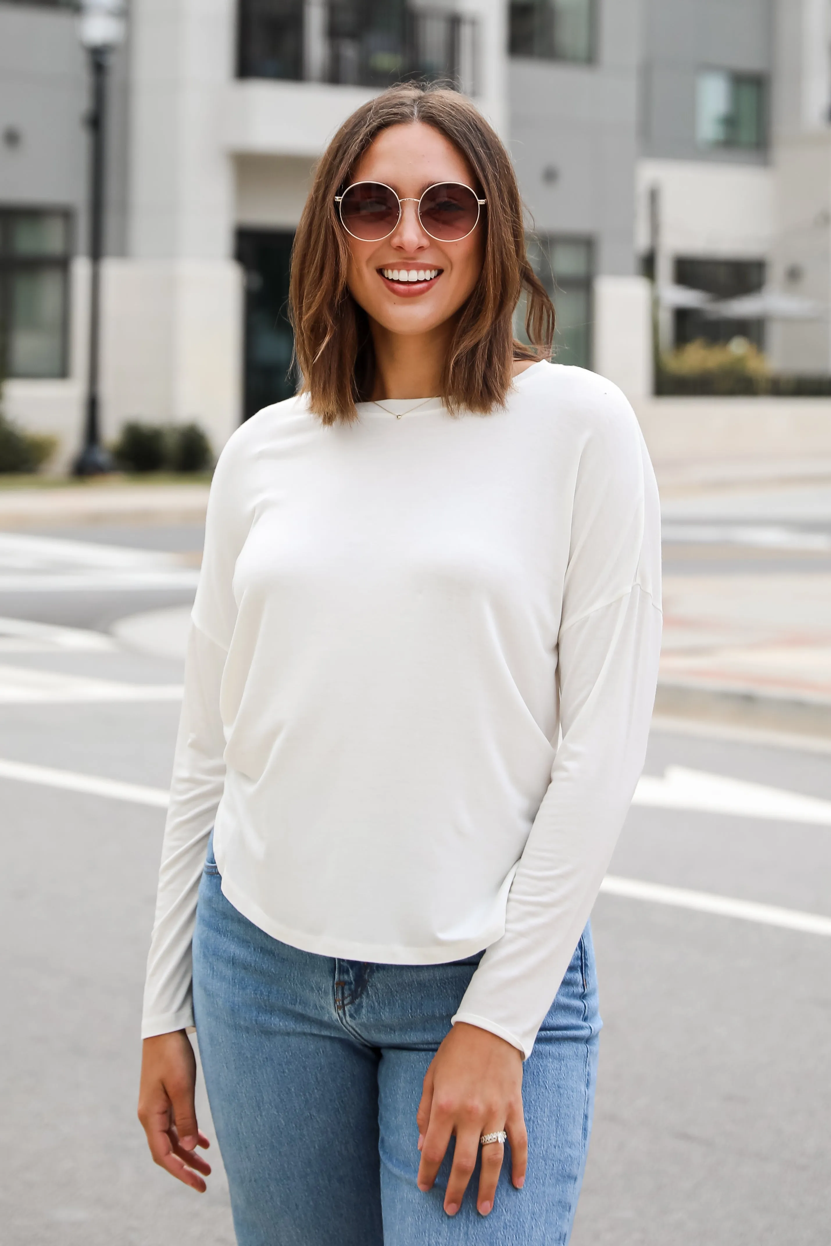 FINAL SALE - Callie Everyday Long Sleeve Tee - DU DEAL