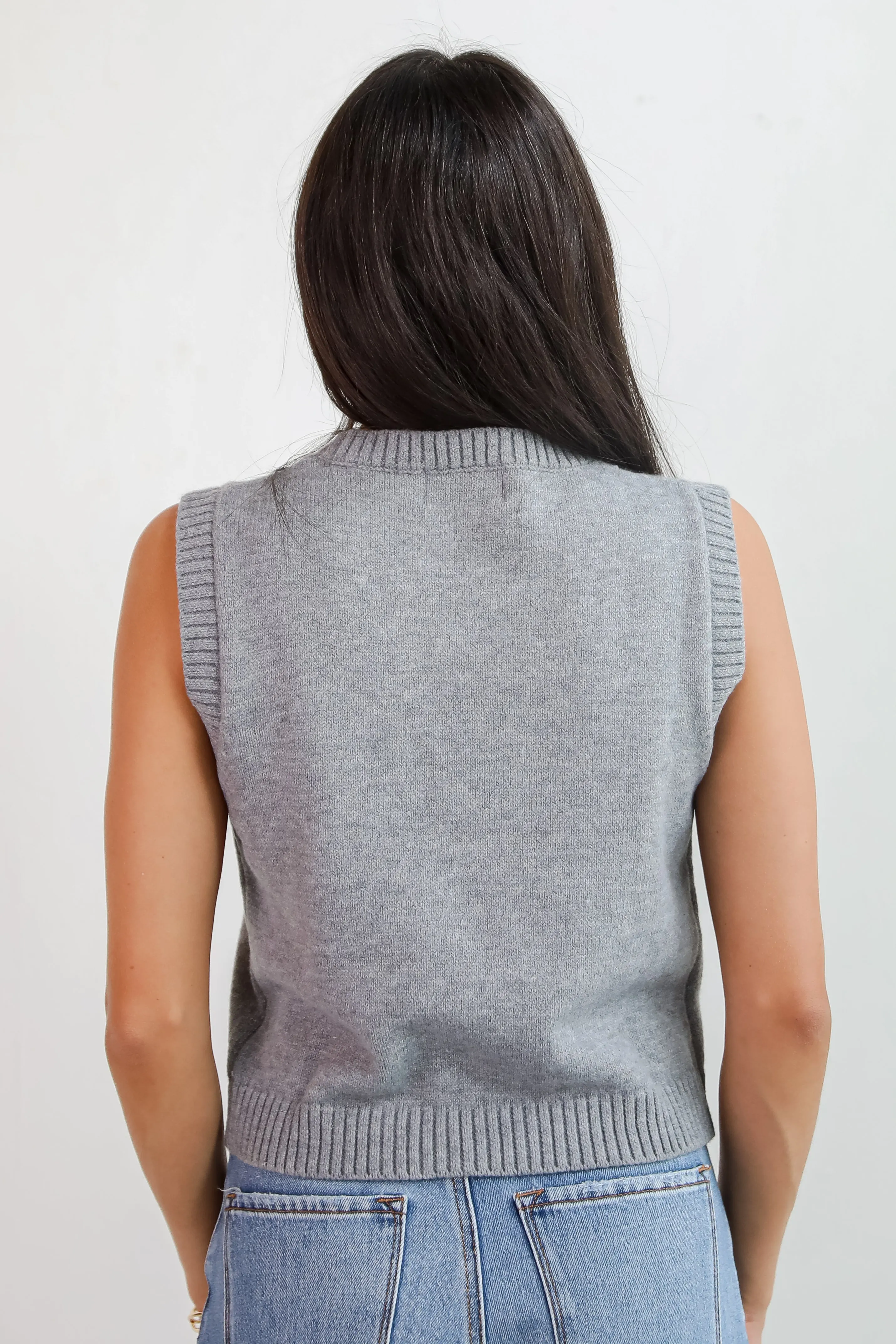 FINAL SALE - Coziest Option Grey Sweater Tank