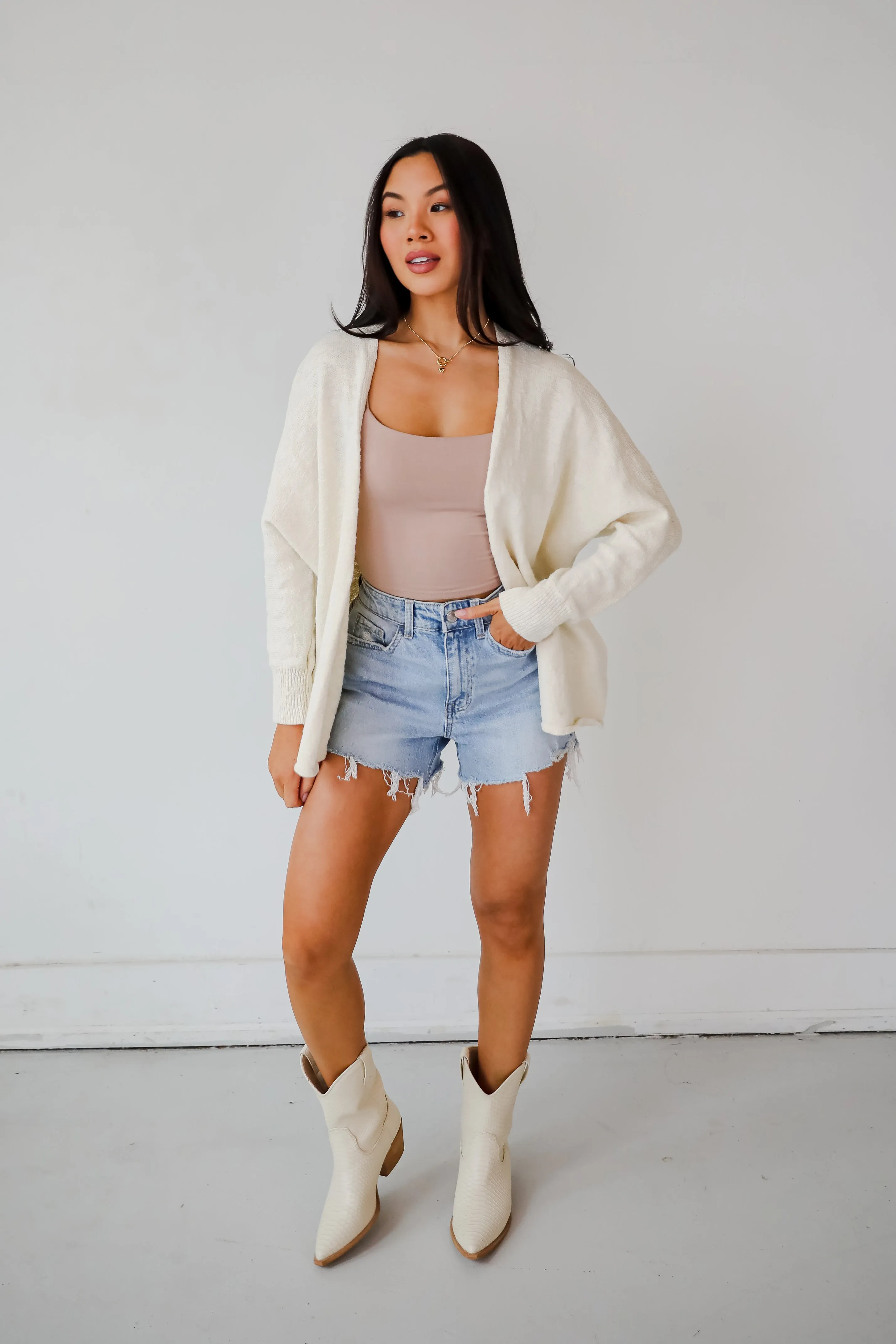 FINAL SALE - Easygoing Coziness Ivory Cardigan