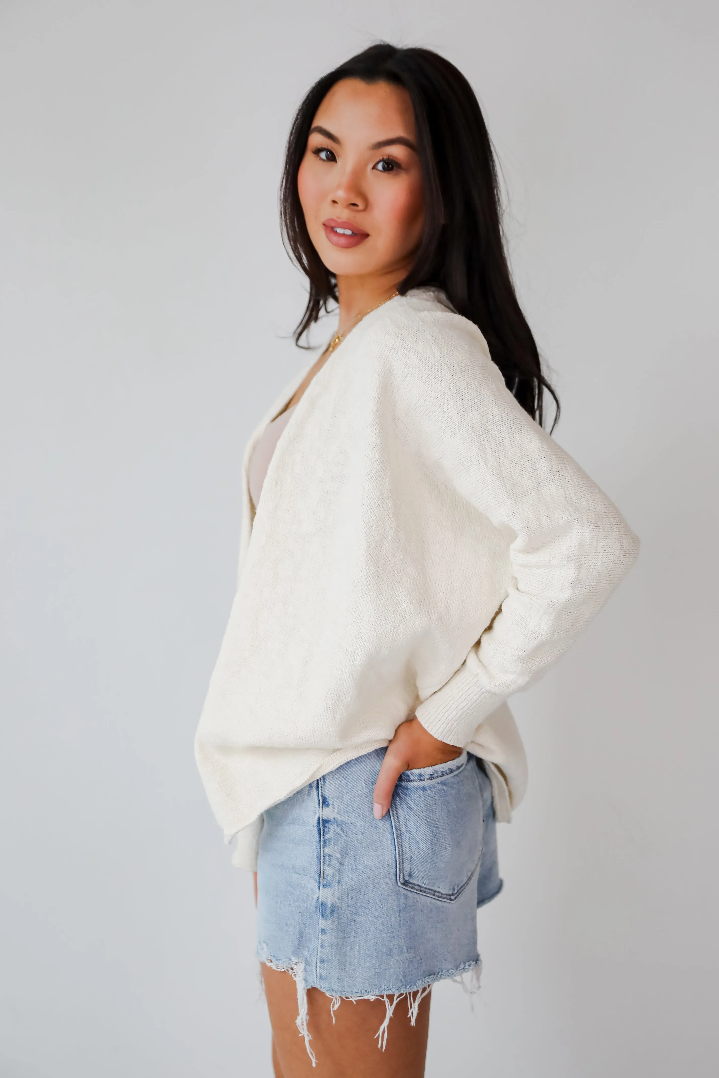 FINAL SALE - Easygoing Coziness Ivory Cardigan