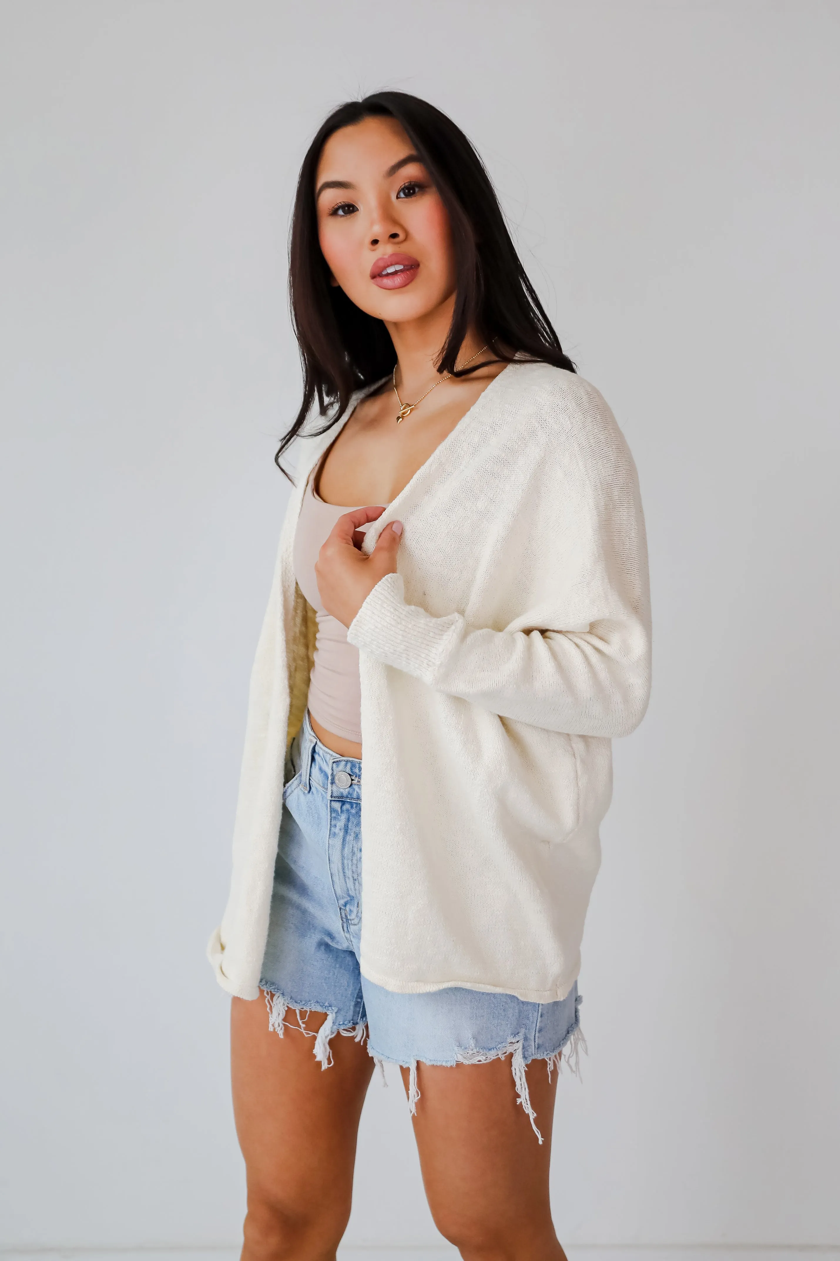 FINAL SALE - Easygoing Coziness Ivory Cardigan