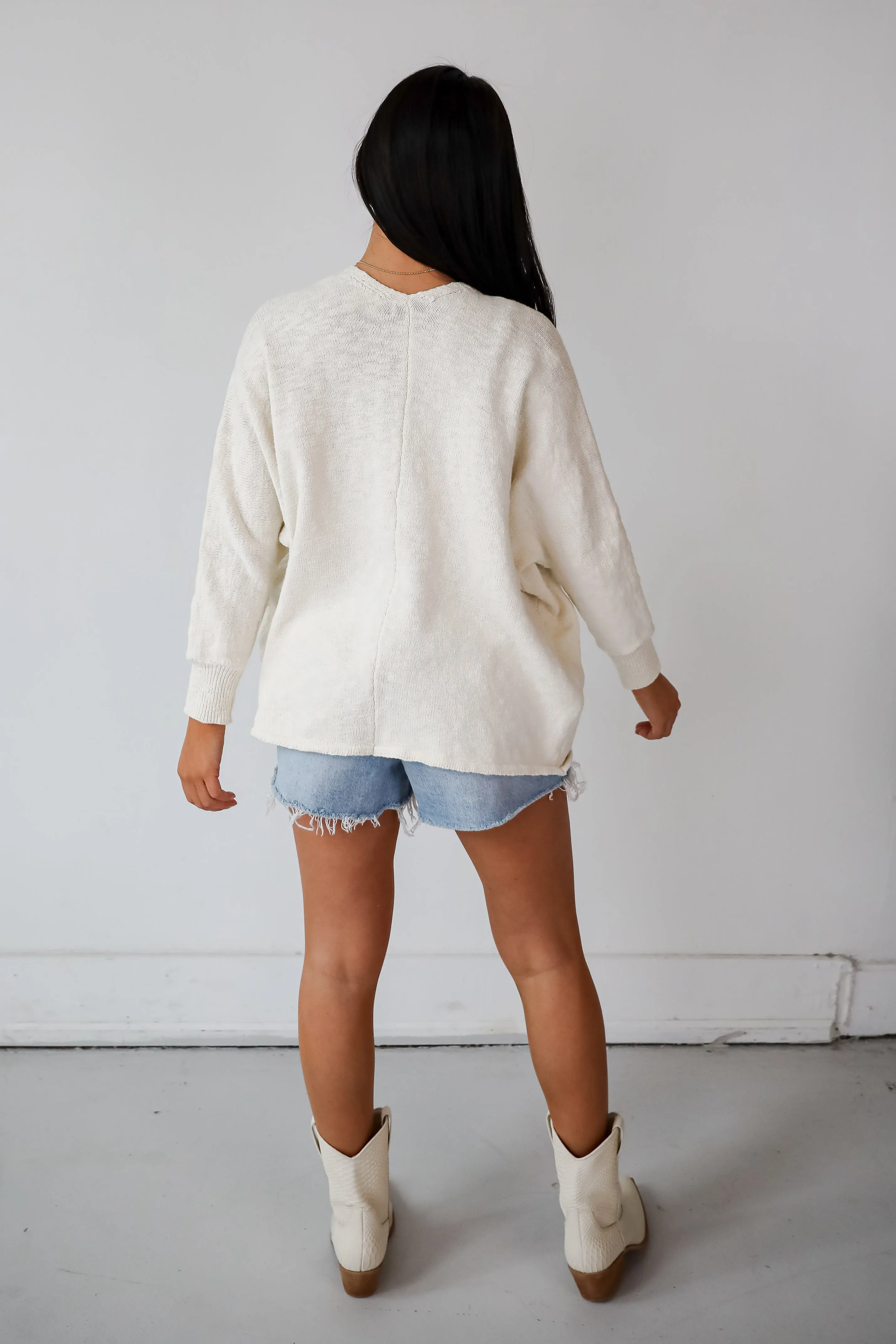 FINAL SALE - Easygoing Coziness Ivory Cardigan