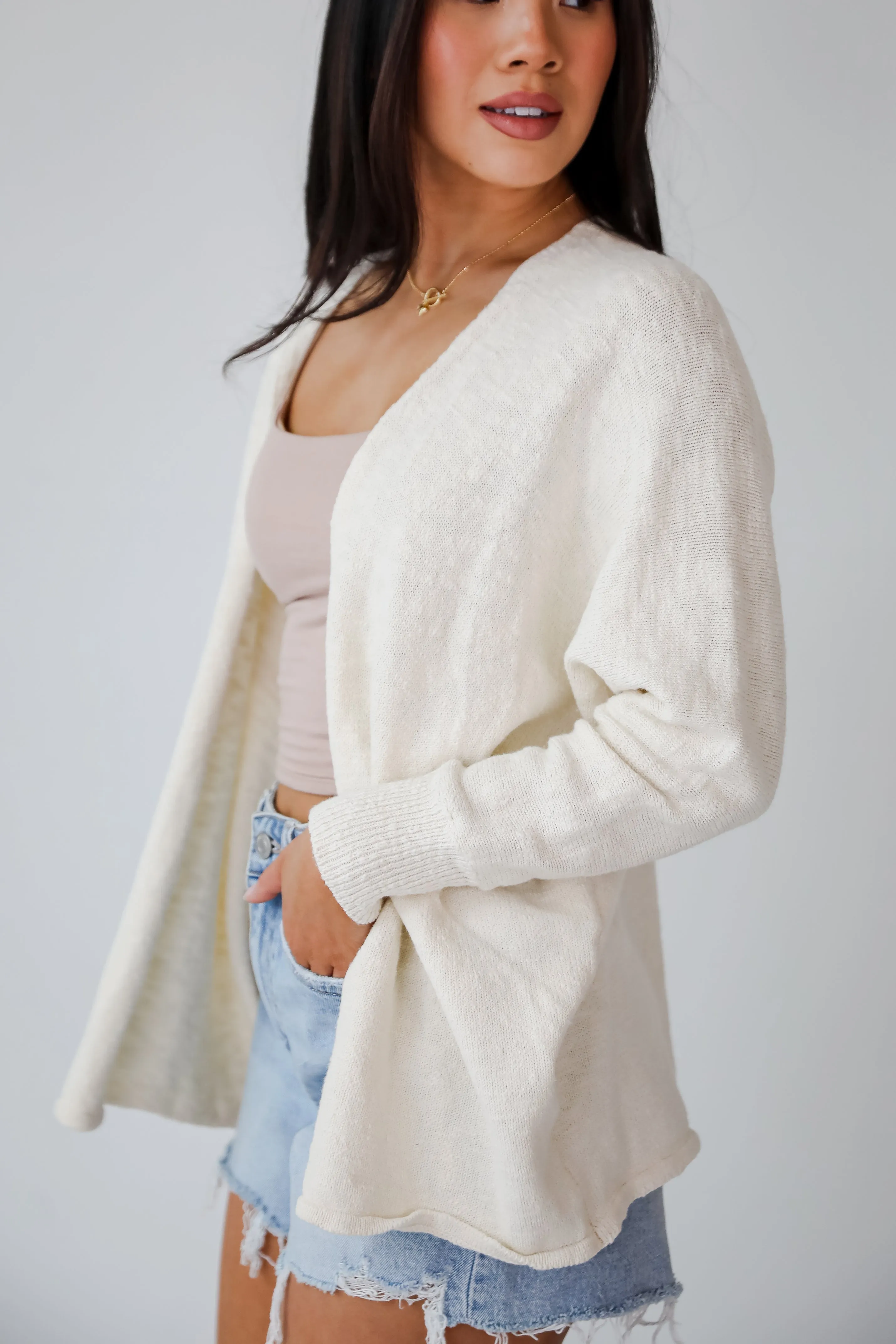 FINAL SALE - Easygoing Coziness Ivory Cardigan